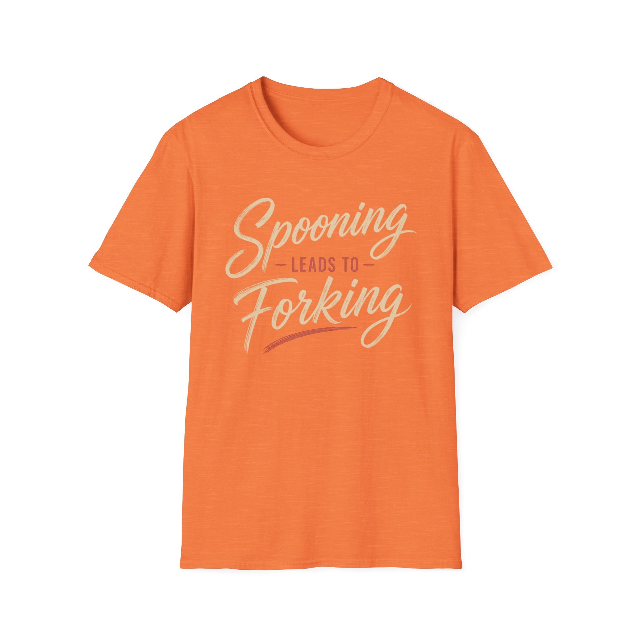 Spooning Leads To Forking T-Shirt (Light)— Funny Chef Graphic Tee