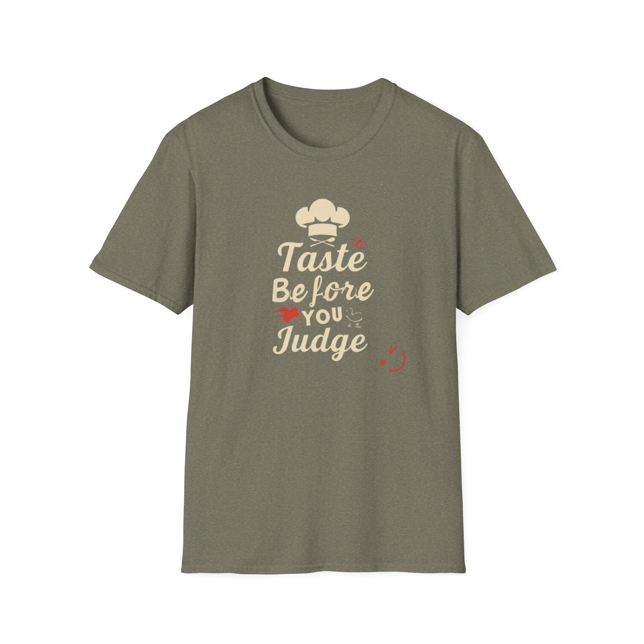 Taste Before You Judge T-Shirt — Funny Chef Graphic Tee