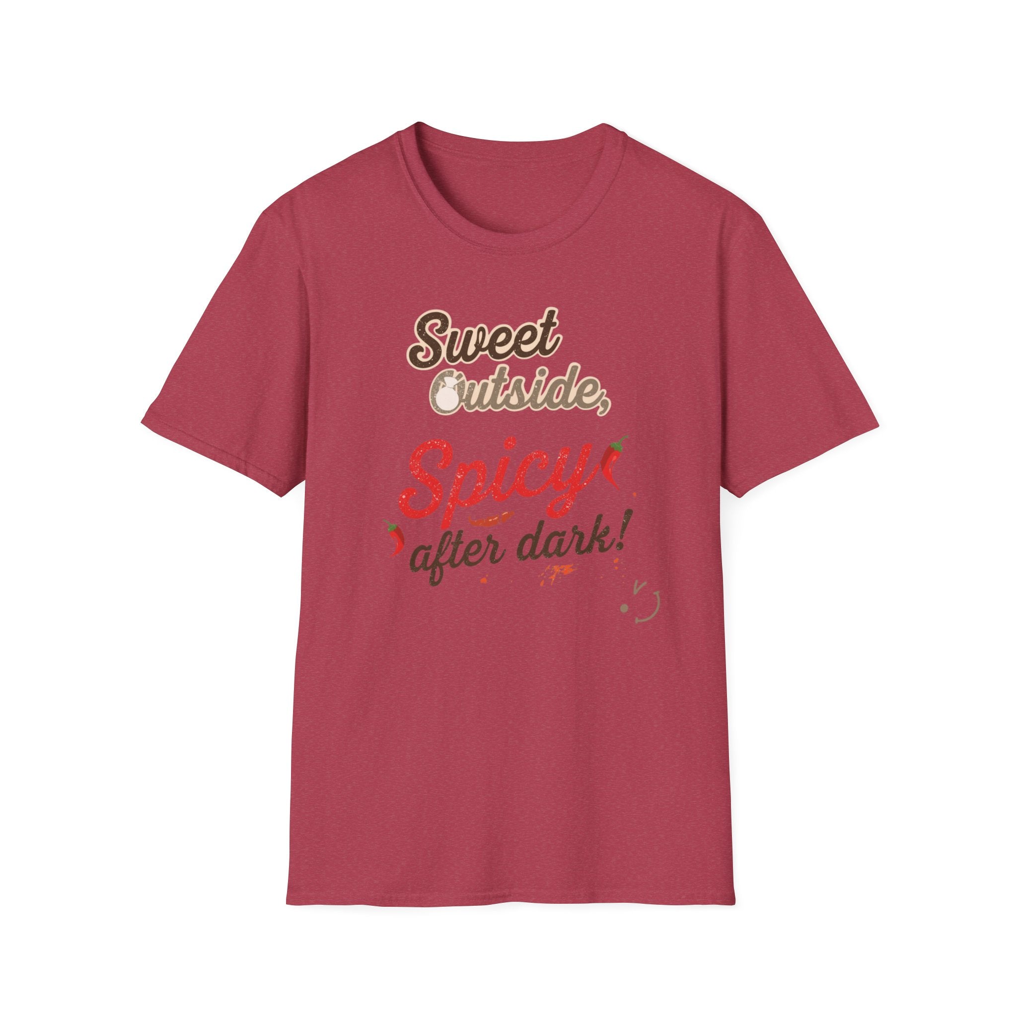 Sweet Outside Spicy After Dark T-Shirt — Funny Chef Graphic Tee
