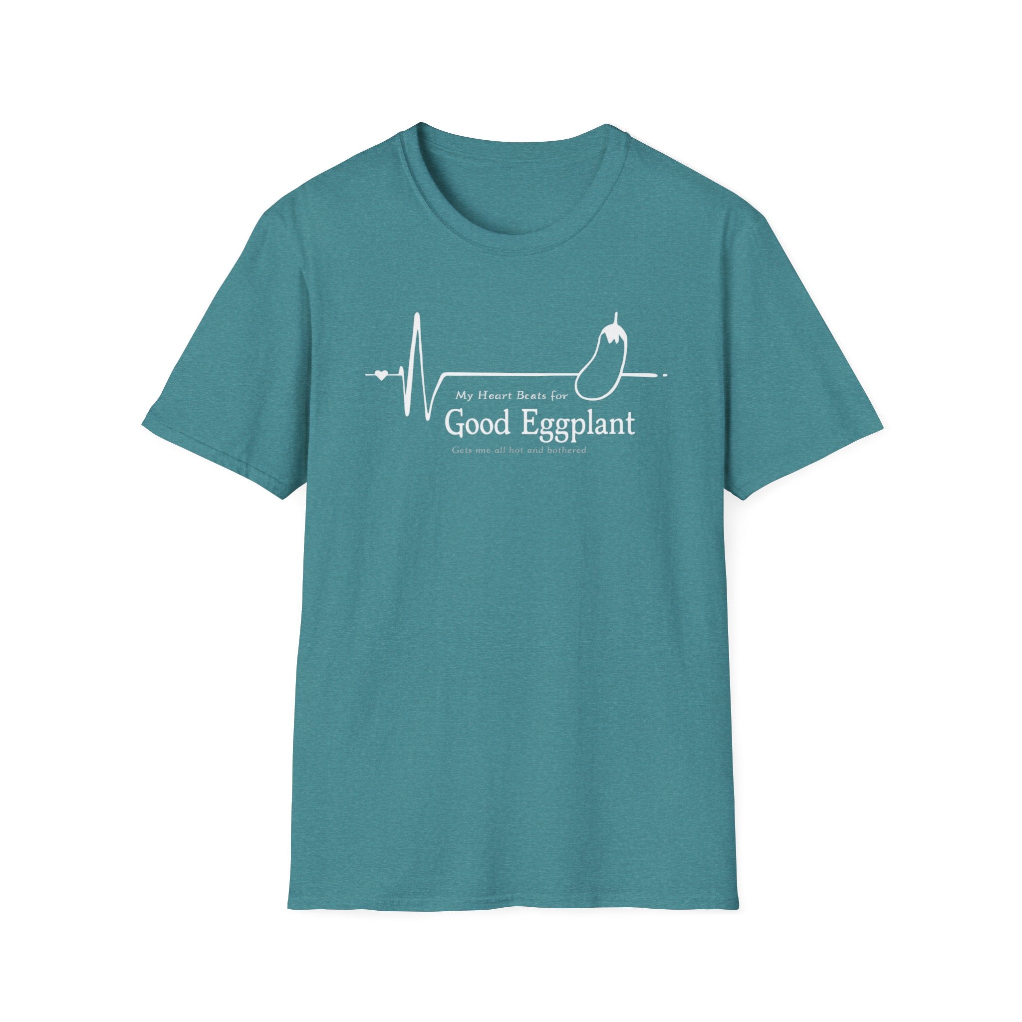 My Heart Beats For Good Eggplant T-Shirt — Funny Chef Graphic Tee