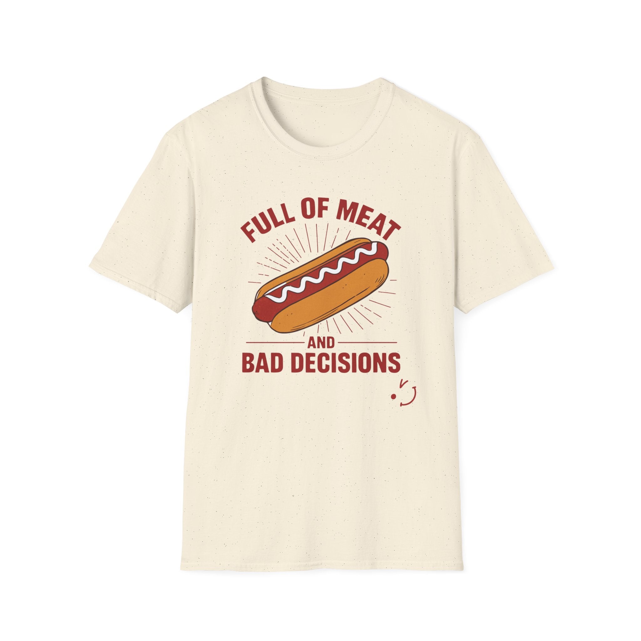 Full Of Meat and Bad Decisions T-Shirt — Funny Chef Graphic Tee