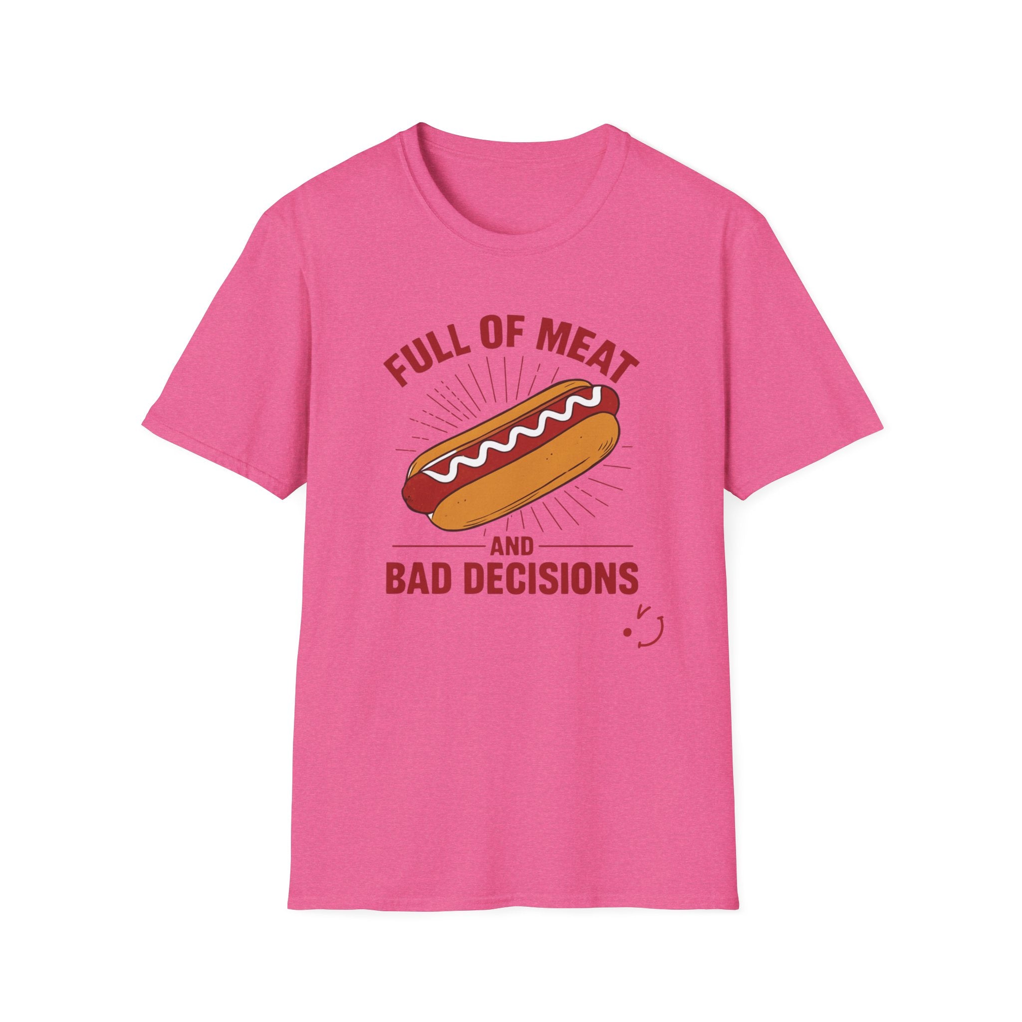 Full Of Meat and Bad Decisions T-Shirt — Funny Chef Graphic Tee
