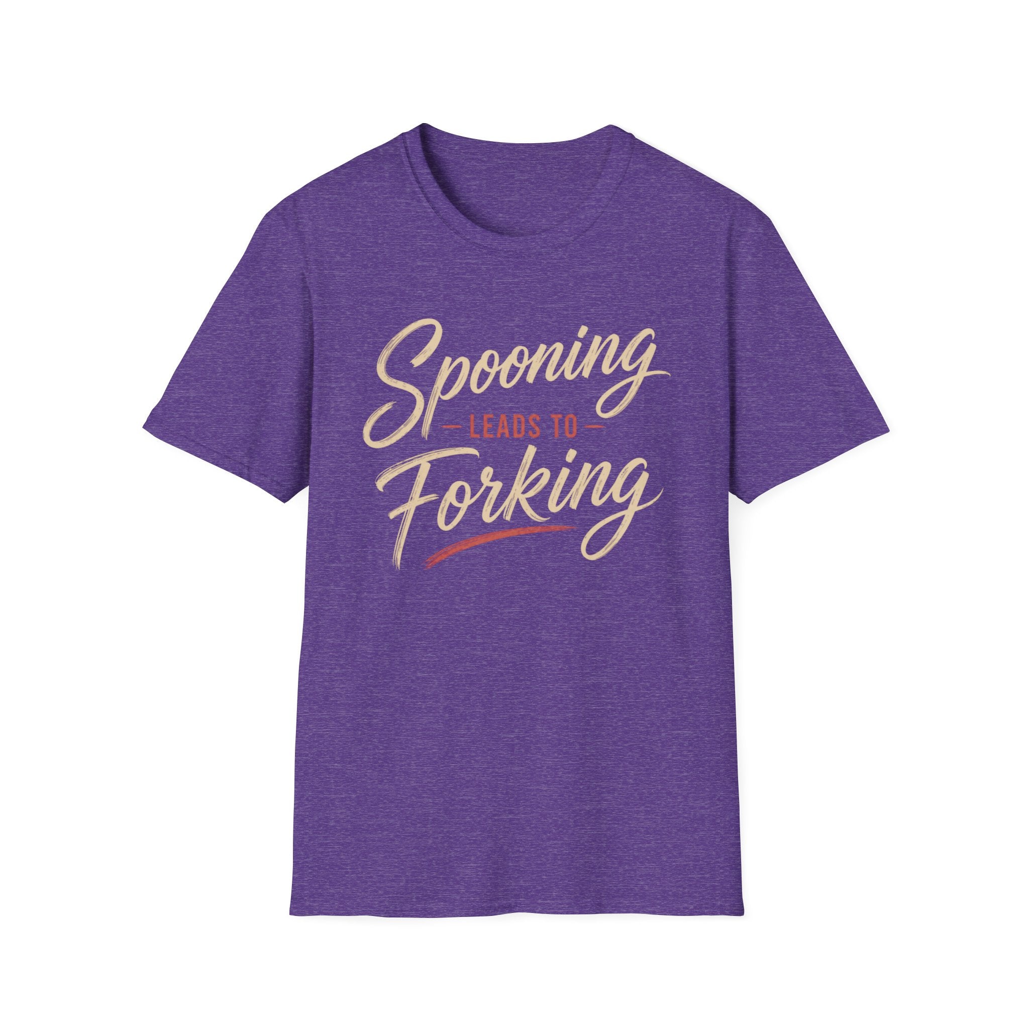 Spooning Leads To Forking T-Shirt (Light)— Funny Chef Graphic Tee