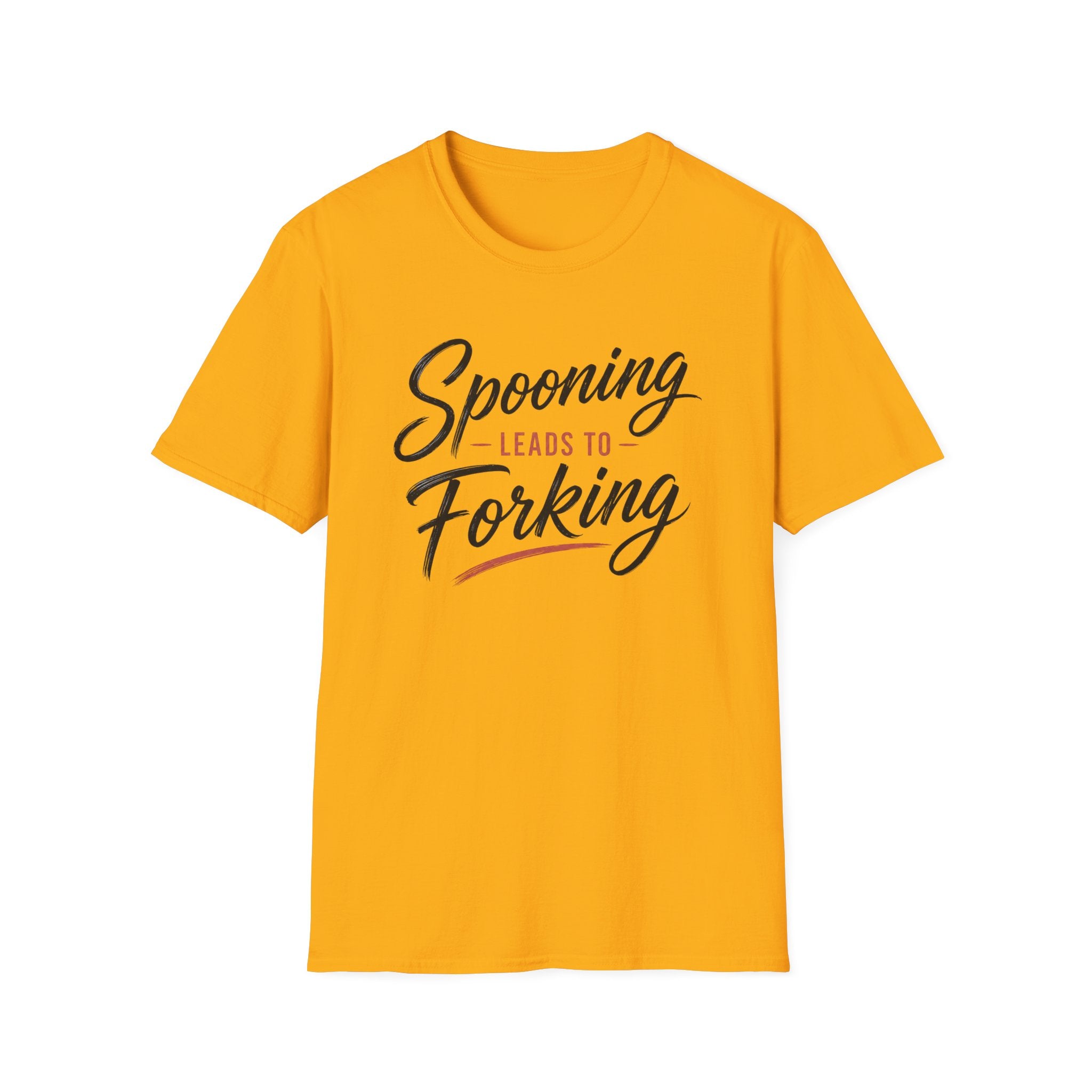 Spooning Leads To Forking T-Shirt (Dark) — Funny Chef Graphic Tee