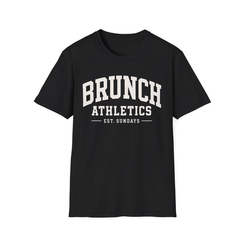 Brunch Athletics Est. Sundays T-Shirt | Funny Risqué Culinary College-Style Tee