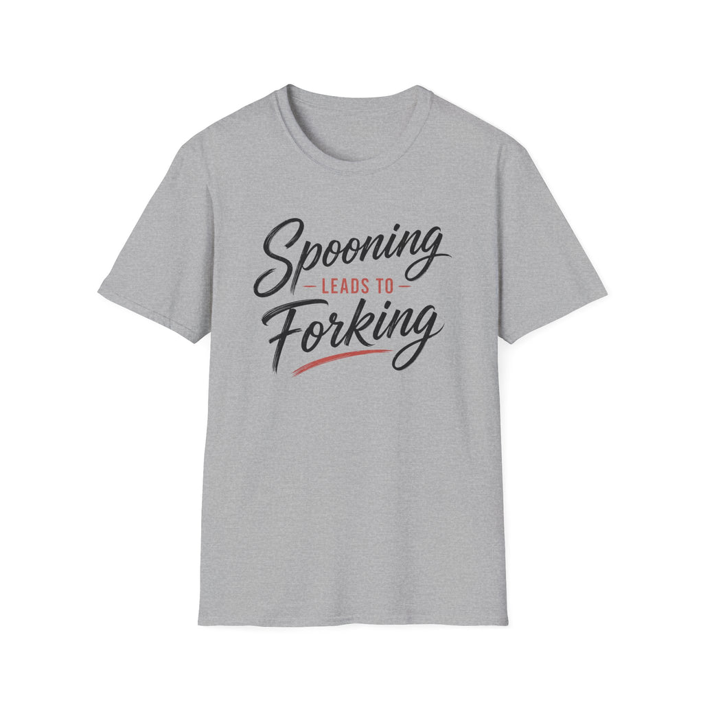 Spooning Leads To Forking T-Shirt (Dark) — Funny Chef Graphic Tee