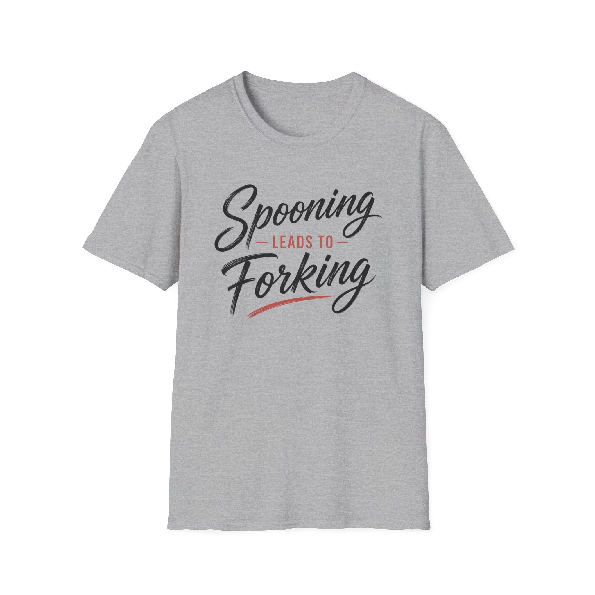 Spooning Leads To Forking T-Shirt (Dark) — Funny Chef Graphic Tee