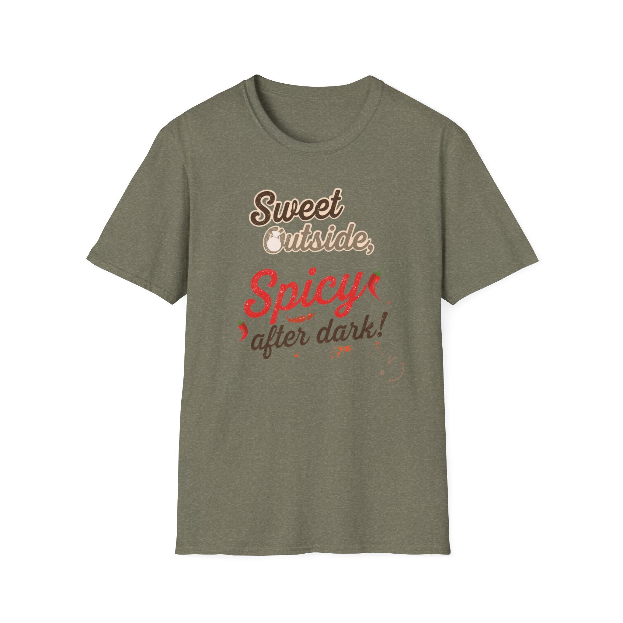 Sweet Outside Spicy After Dark T-Shirt — Funny Chef Graphic Tee