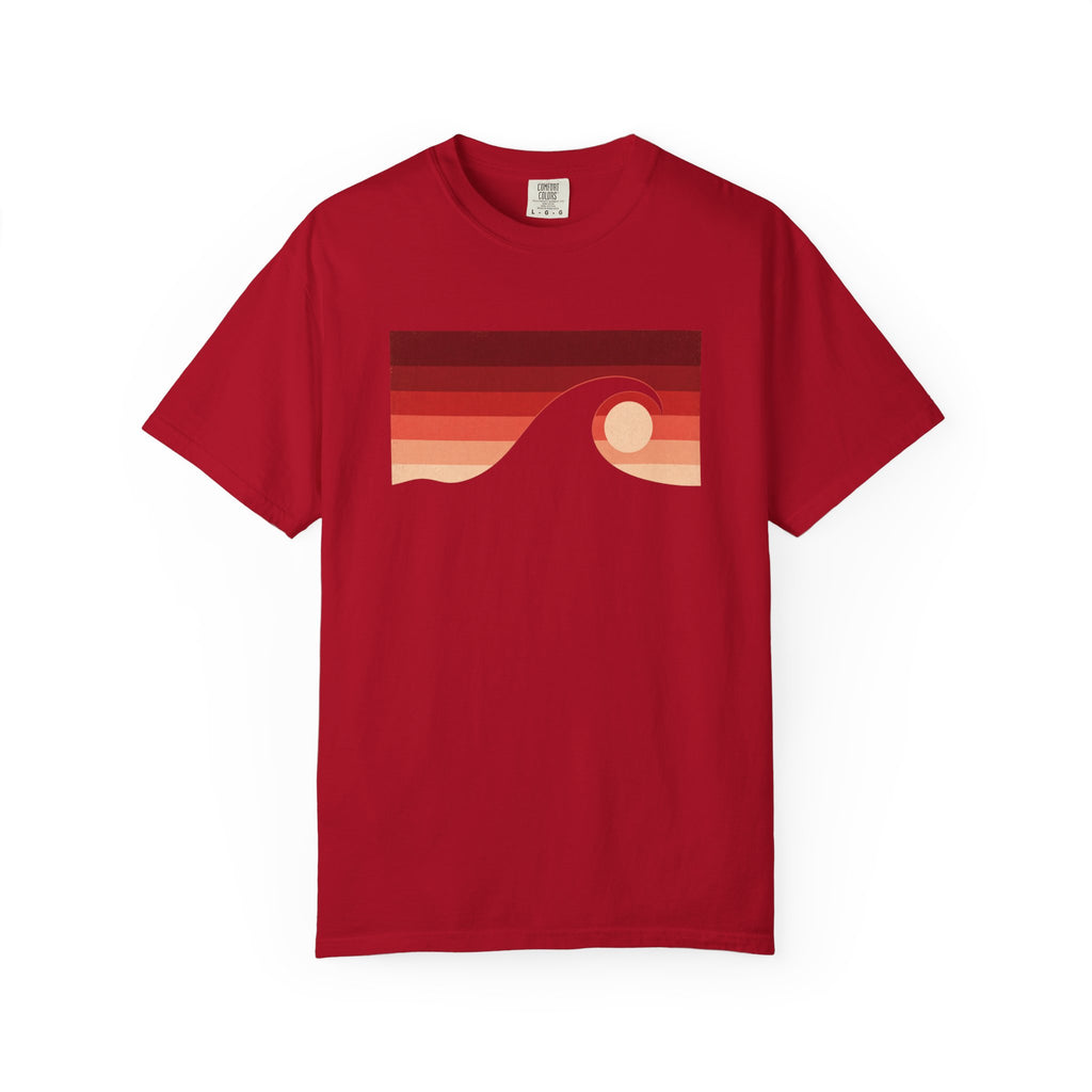 Nature Vintage T-Shirt - Ocean - Red