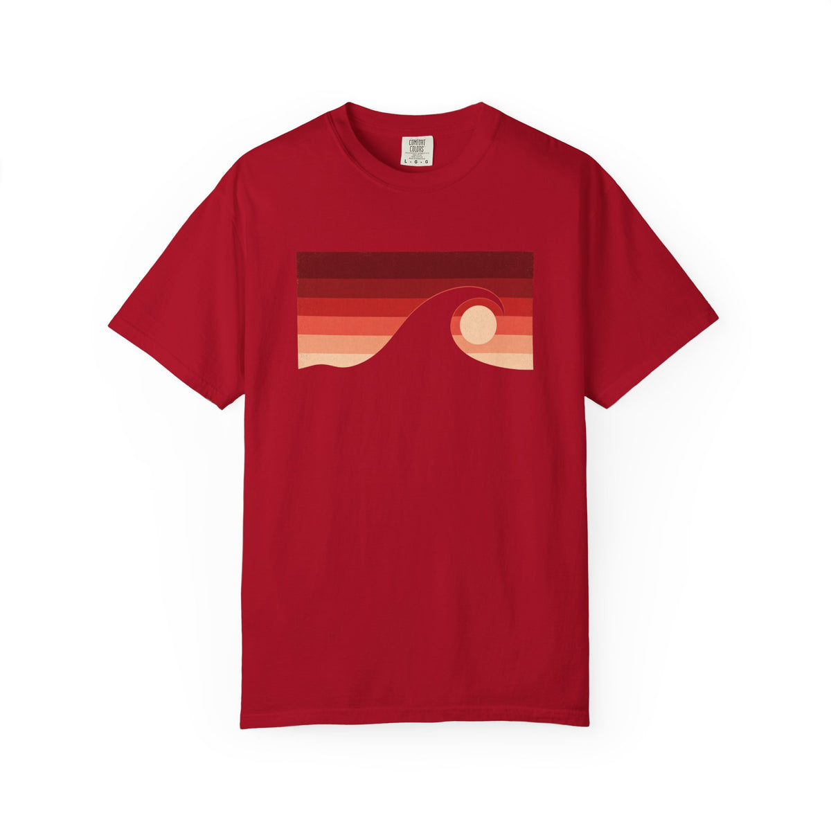 Nature Vintage T-Shirt - Ocean - Red