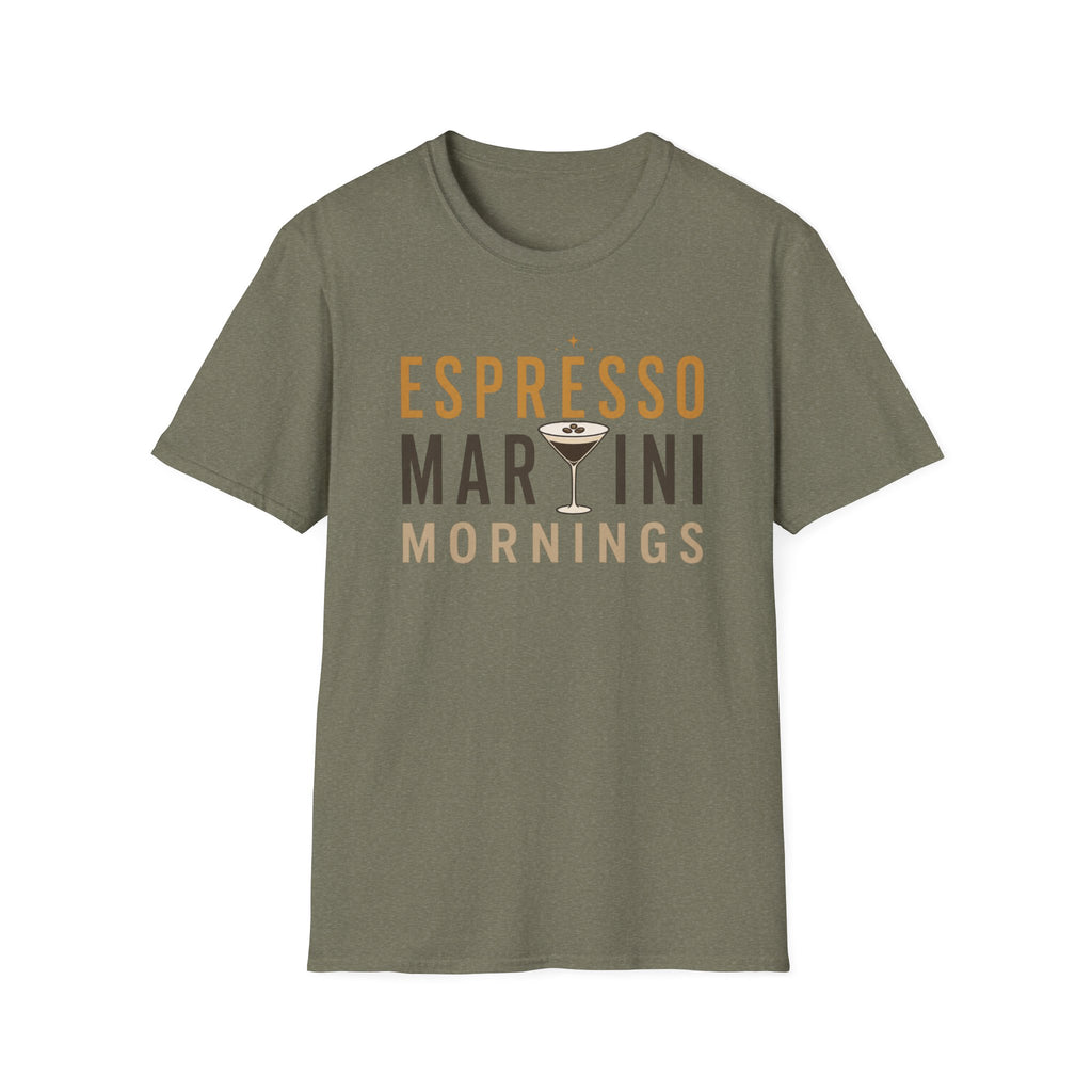 Espresso Martini Mornings T-Shirt | Flirty Culinary Cocktail Tee