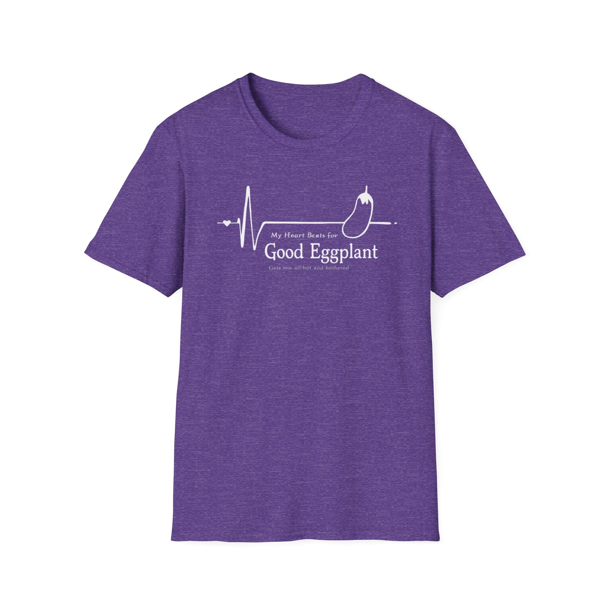 My Heart Beats For Good Eggplant T-Shirt — Funny Chef Graphic Tee