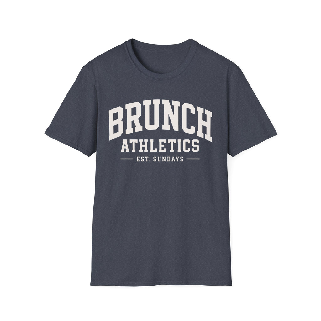 Brunch Athletics Est. Sundays T-Shirt | Funny Risqué Culinary College-Style Tee