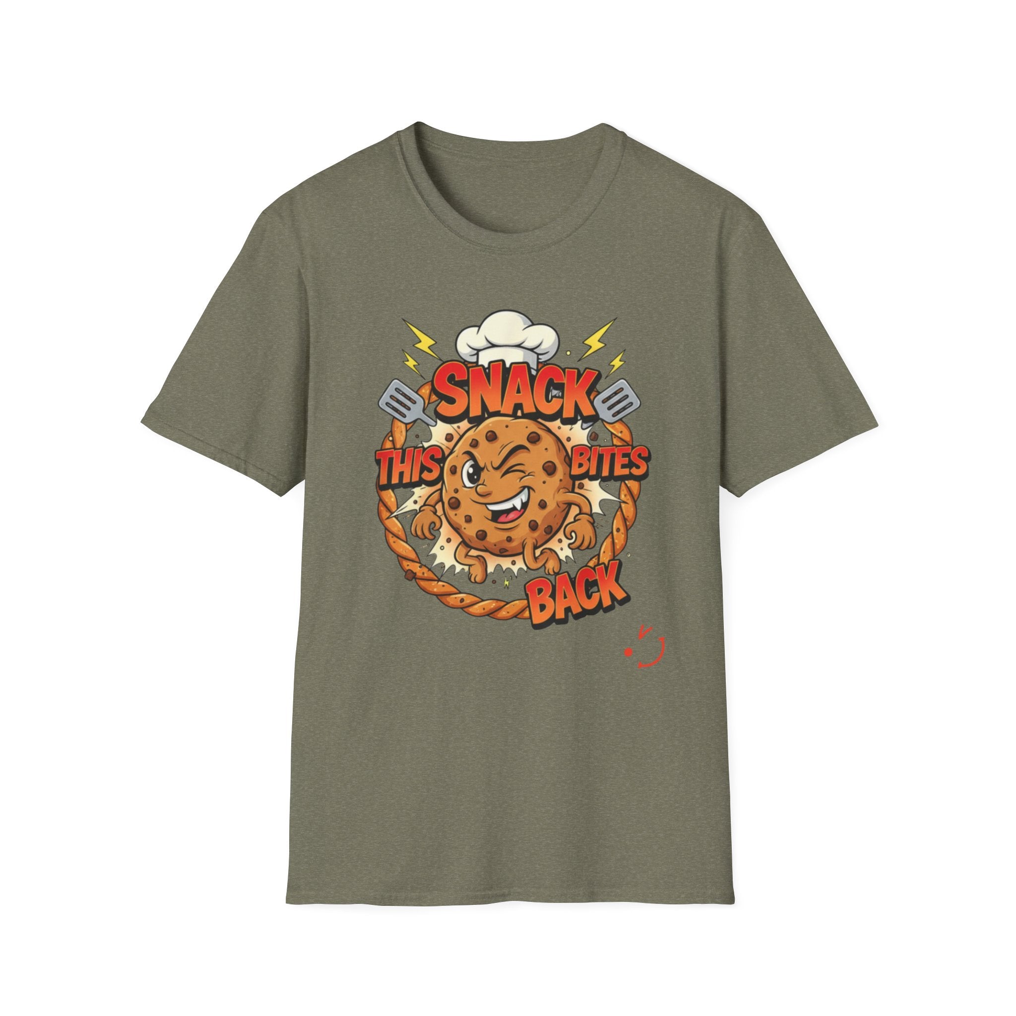 This Snack Bites Back T-Shirt — Funny Chef Graphic Tee