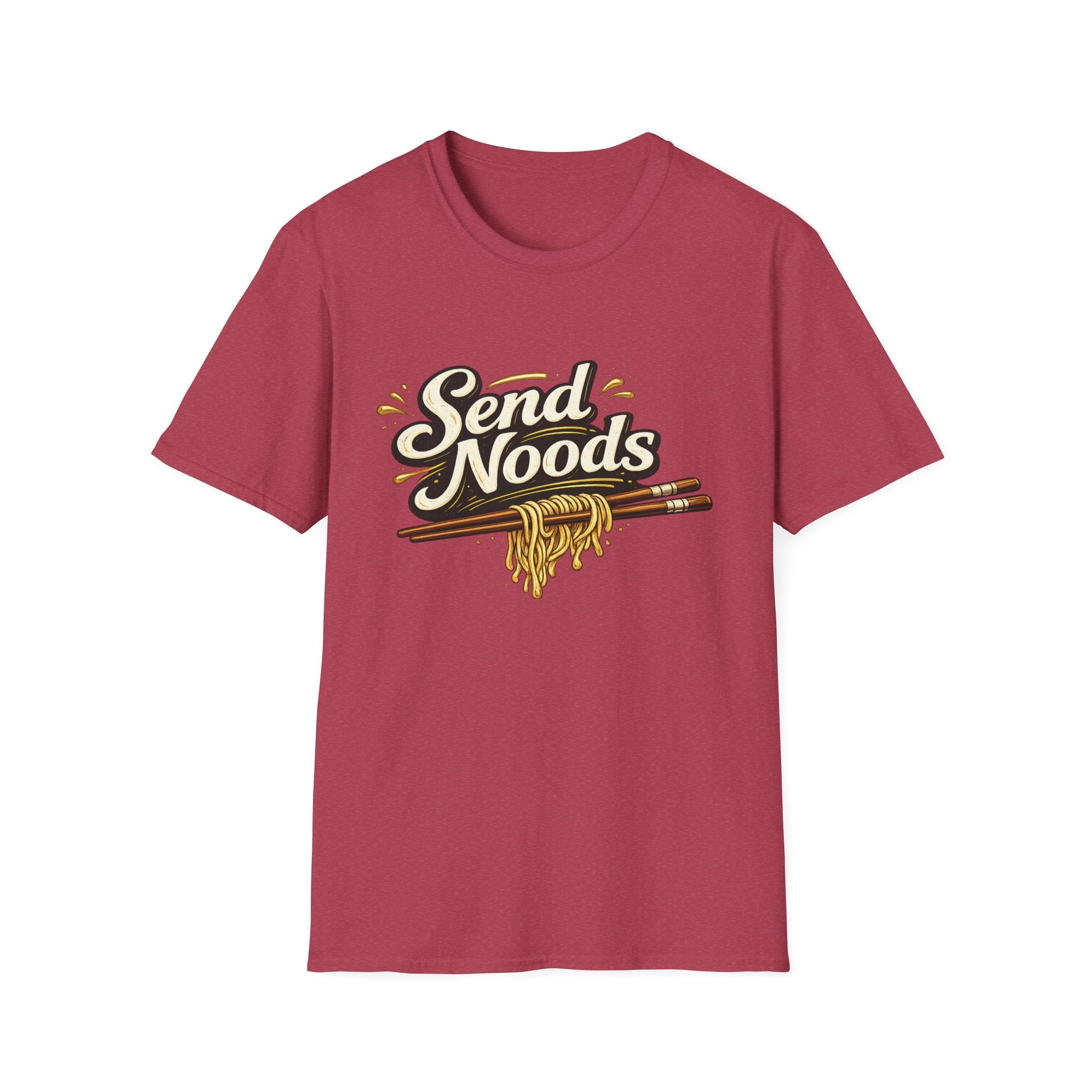 Send Noods (Dark) playful double-meaning culinary tee | T-Shirt