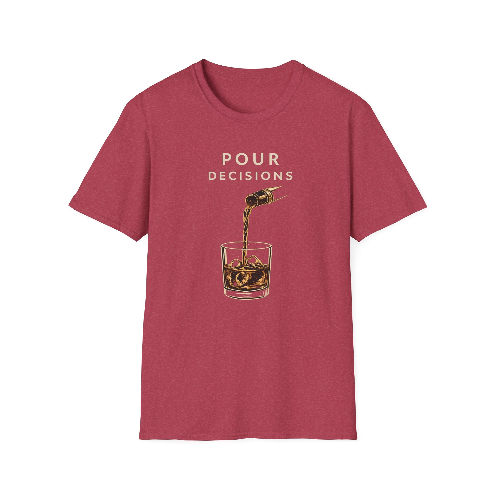 Pour Decisions Culinary Tshirt (Light) | Fun, Flirty, Risqué Cooking Shirt