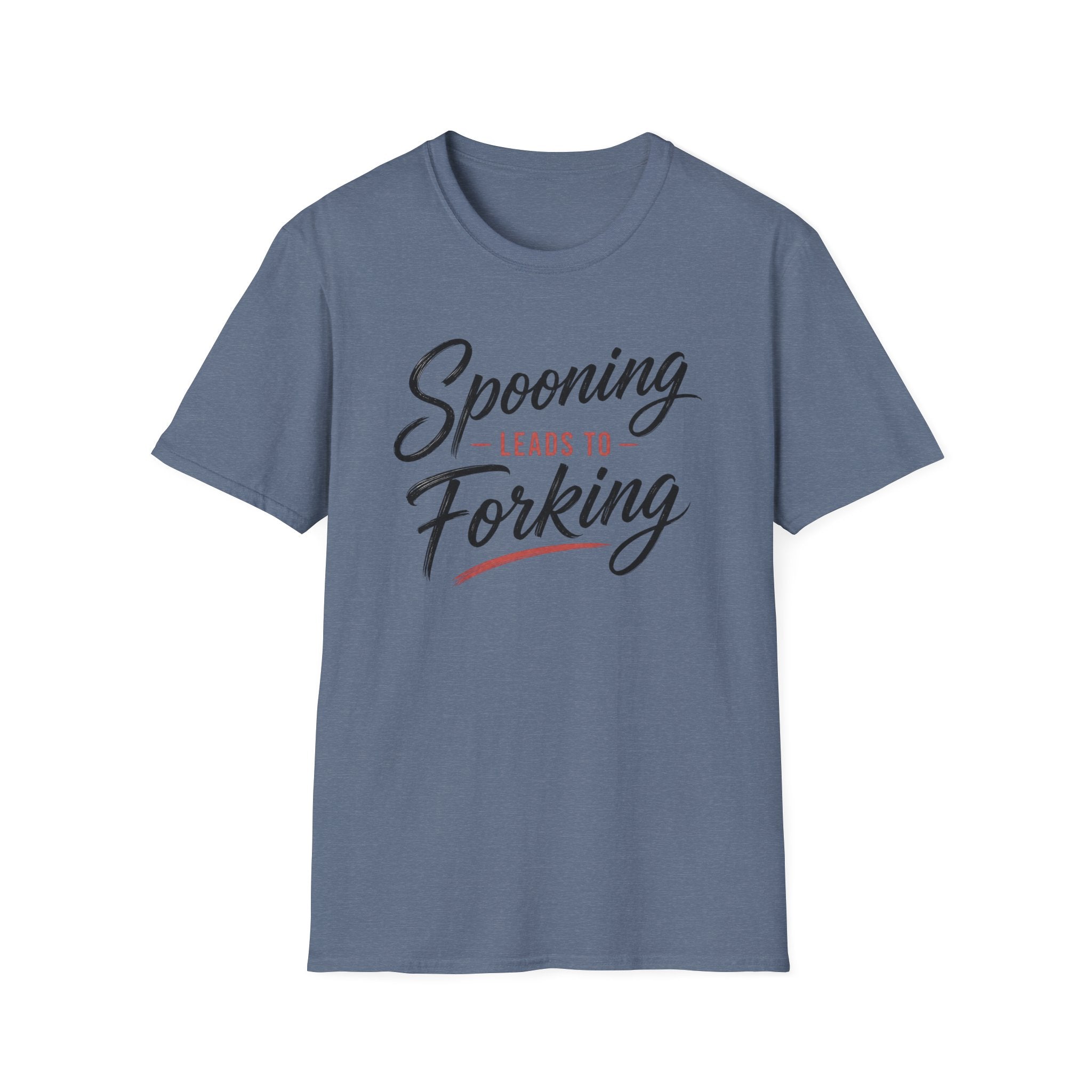 Spooning Leads To Forking T-Shirt (Dark) — Funny Chef Graphic Tee