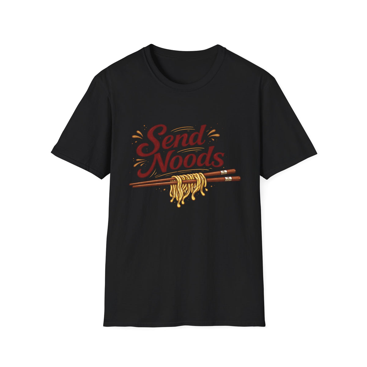 Send Noods (Light) T-Shirt | Dirty Spoon Culinart Design