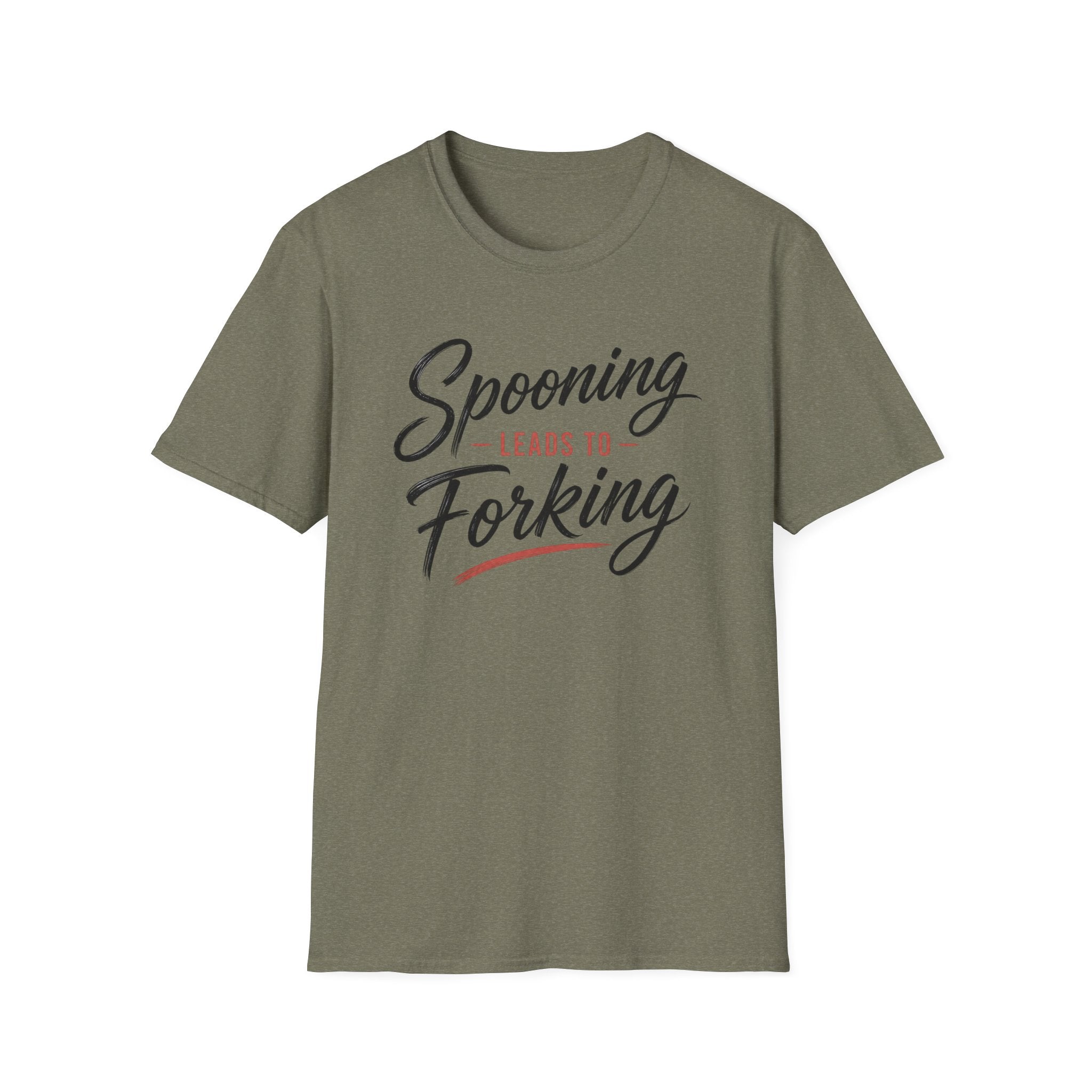 Spooning Leads To Forking T-Shirt (Dark) — Funny Chef Graphic Tee