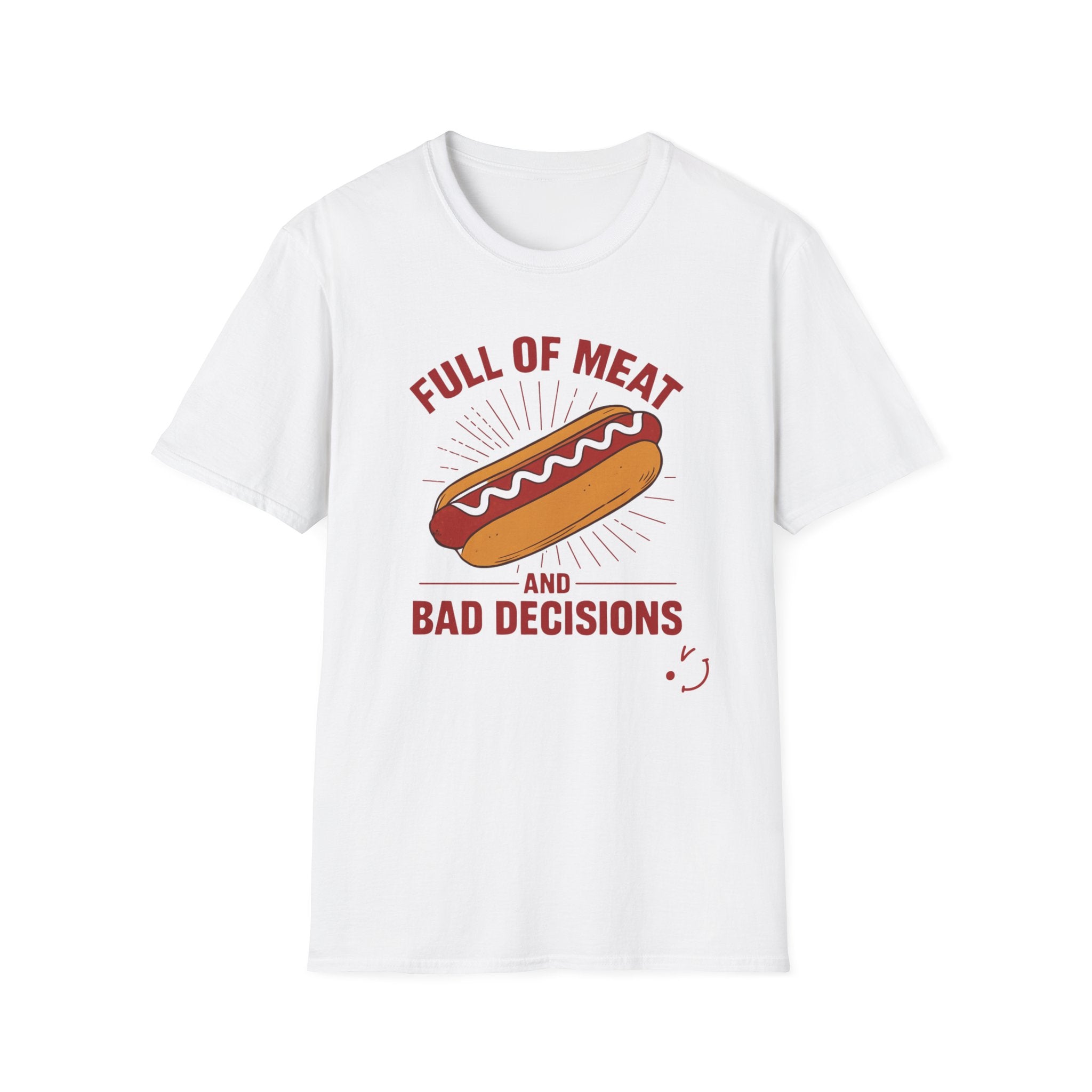 Full Of Meat and Bad Decisions T-Shirt — Funny Chef Graphic Tee