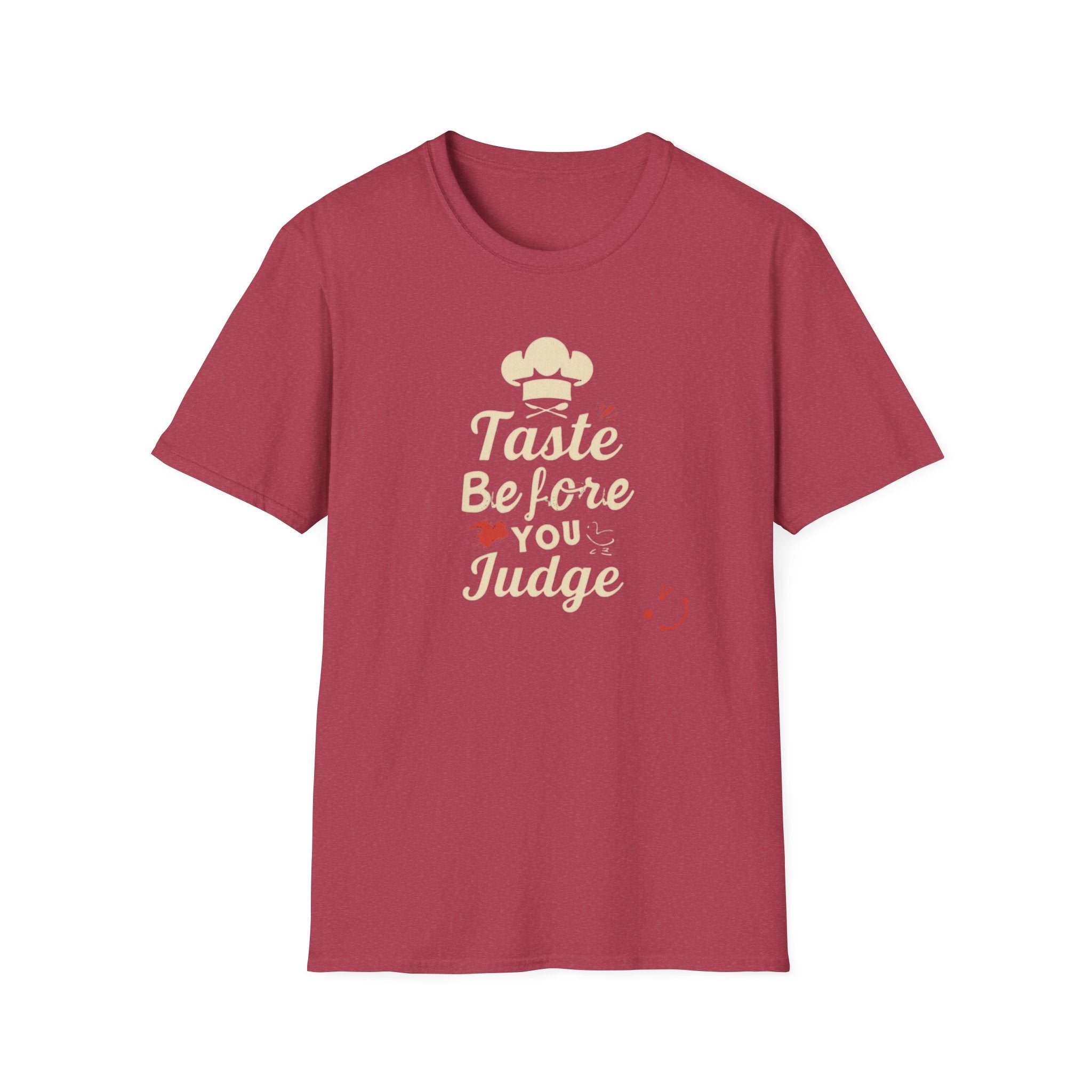 Taste Before You Judge T-Shirt — Funny Chef Graphic Tee