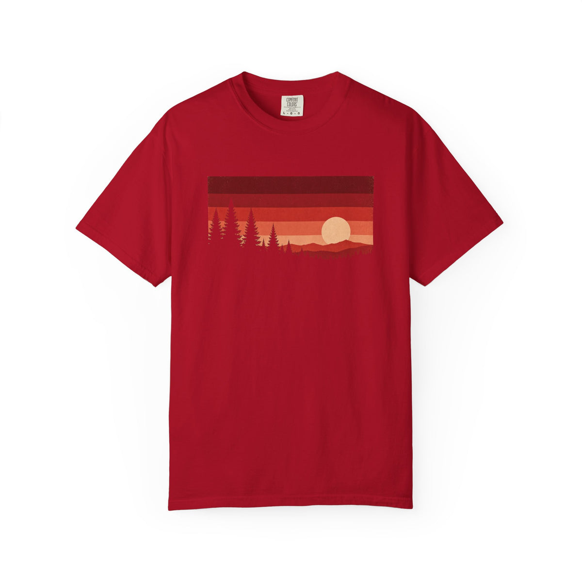 Nature Vintage T-Shirt - Forest - Red