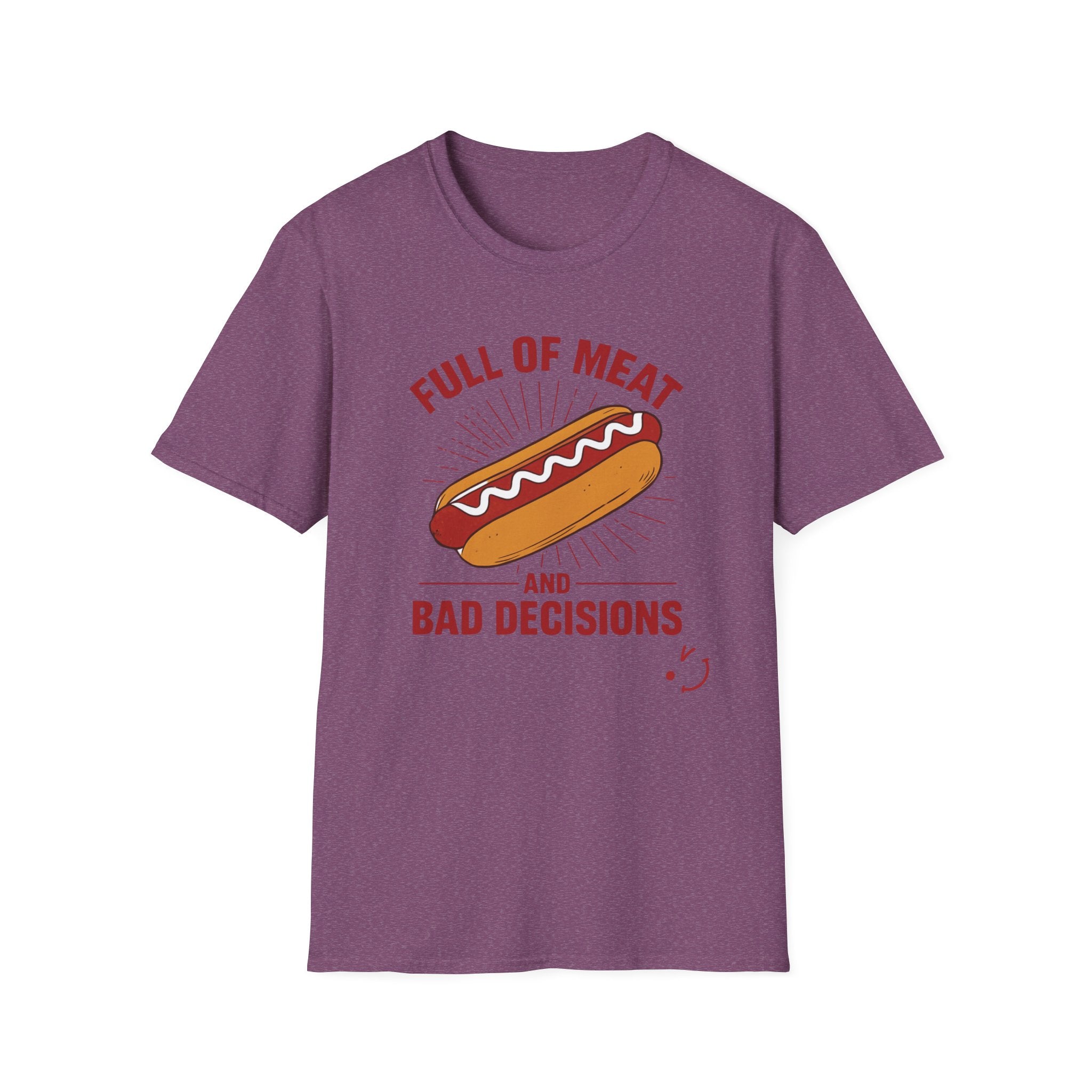 Full Of Meat and Bad Decisions T-Shirt — Funny Chef Graphic Tee