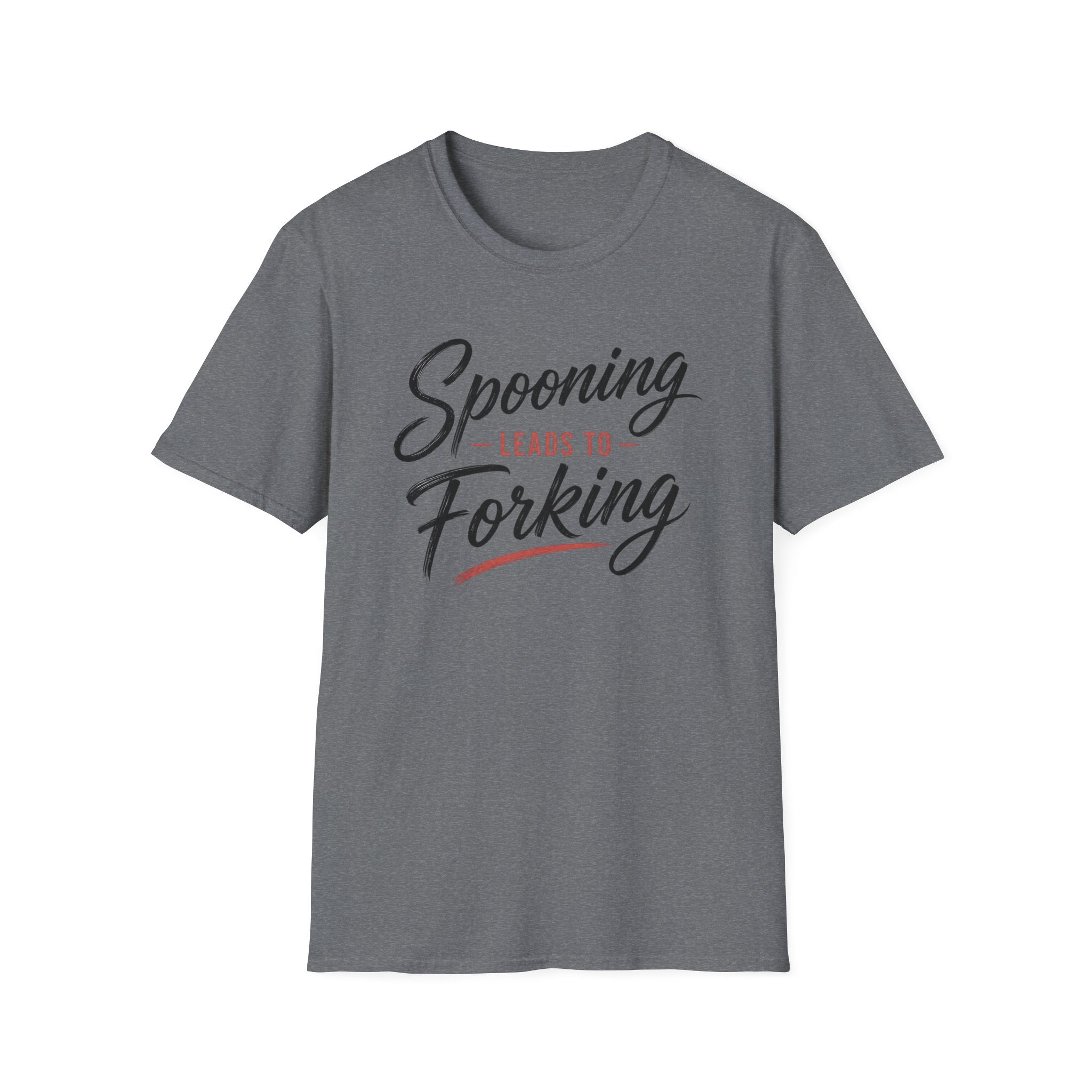 Spooning Leads To Forking T-Shirt (Dark) — Funny Chef Graphic Tee