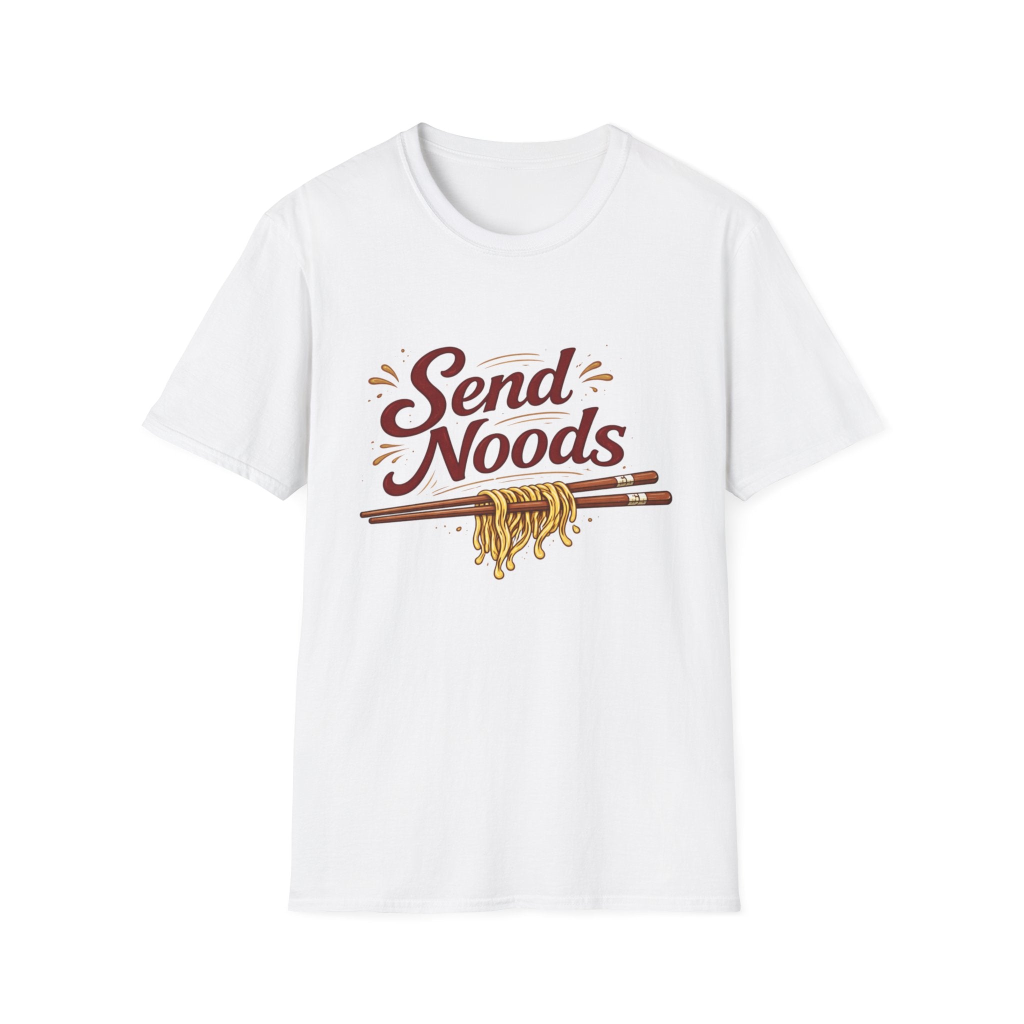 Send Noods (Light) T-Shirt | Dirty Spoon Culinart Design