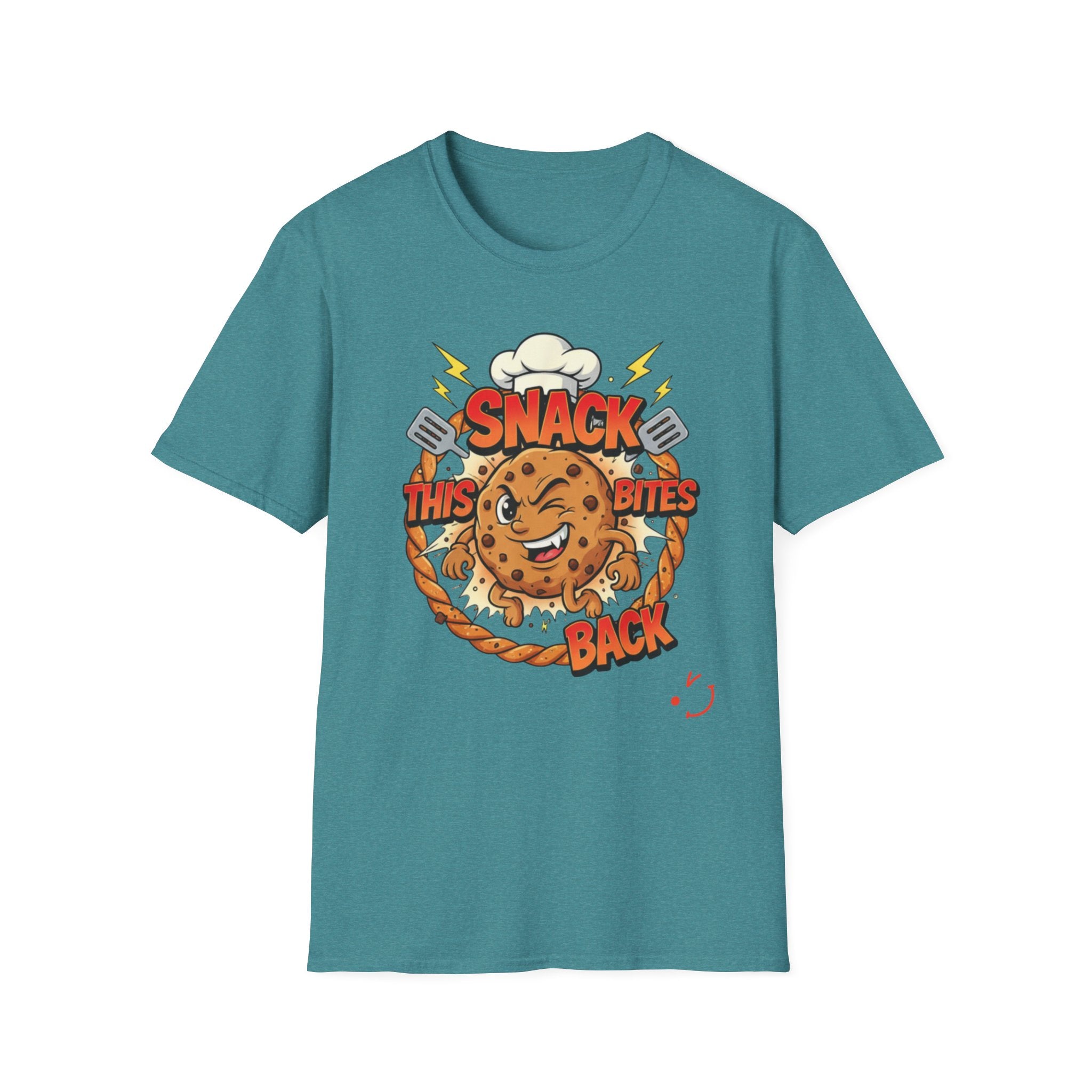 This Snack Bites Back T-Shirt — Funny Chef Graphic Tee