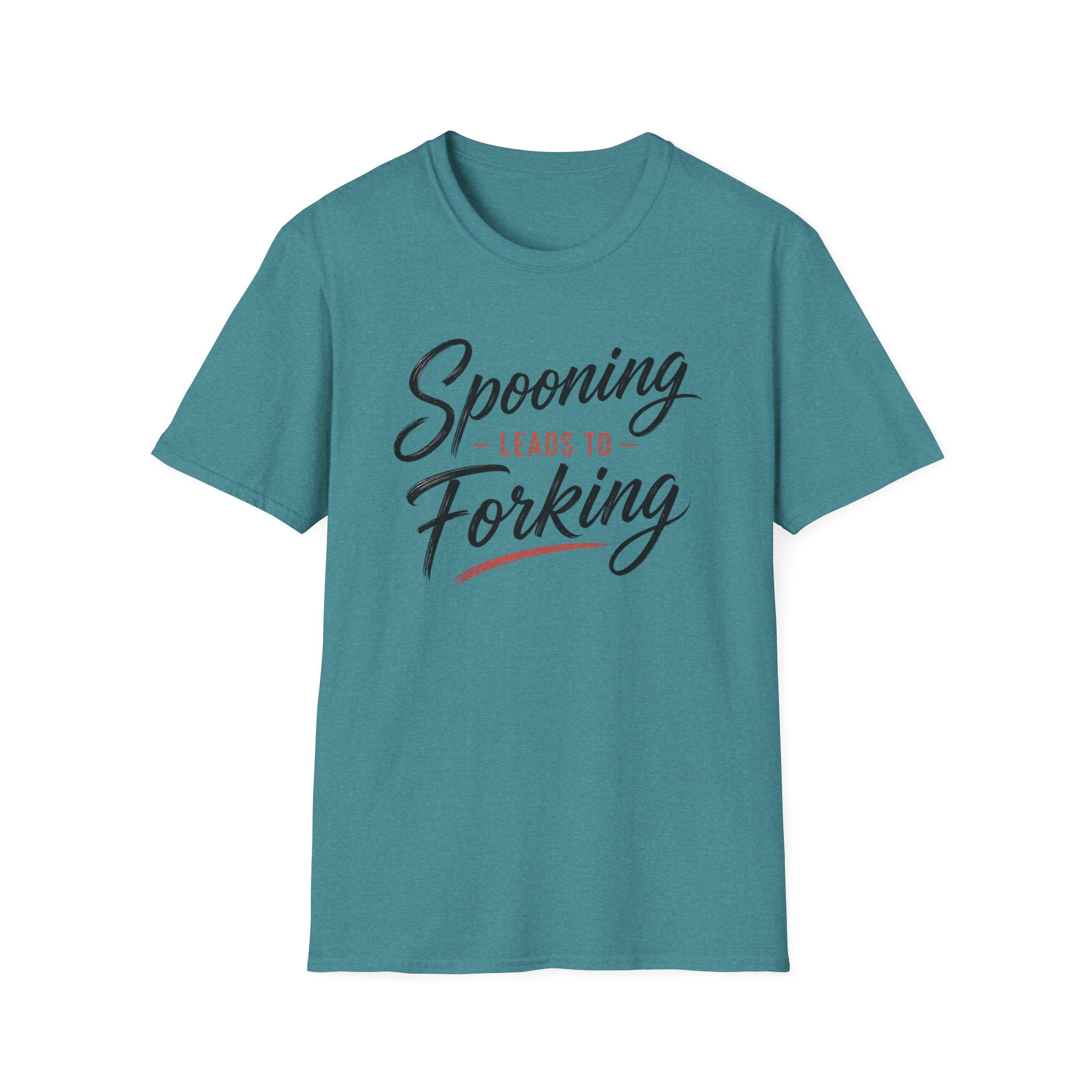 Spooning Leads To Forking T-Shirt (Dark) — Funny Chef Graphic Tee