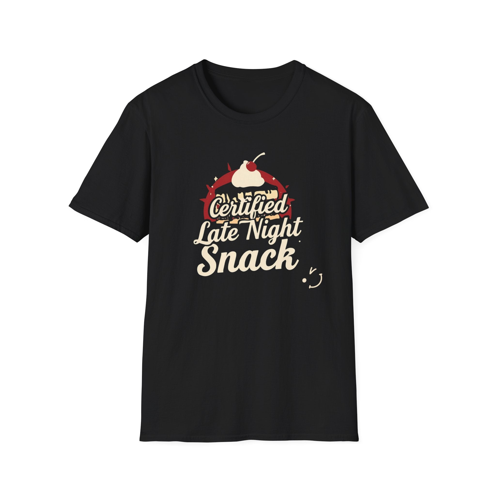 Certified Late Night Snack T-Shirt — Funny Chef Graphic Tee