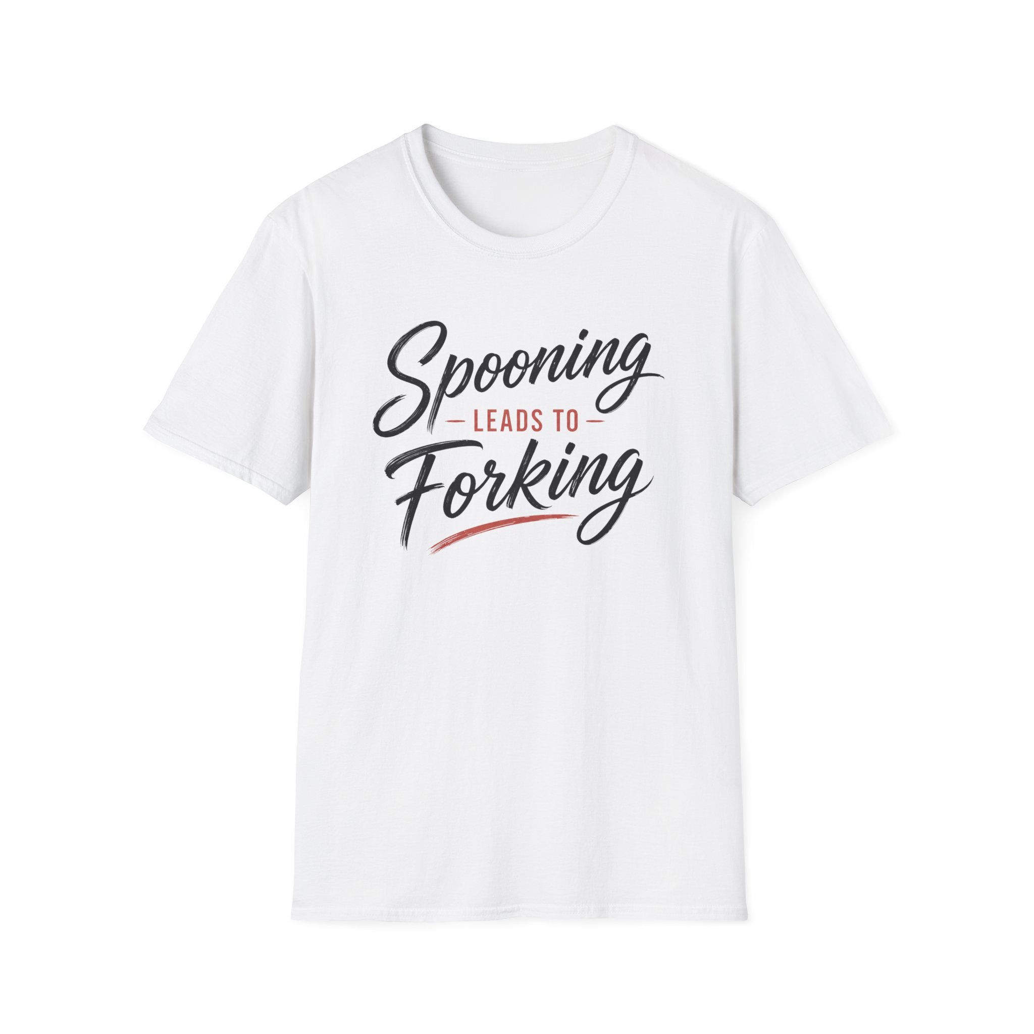 Spooning Leads To Forking T-Shirt (Dark) — Funny Chef Graphic Tee