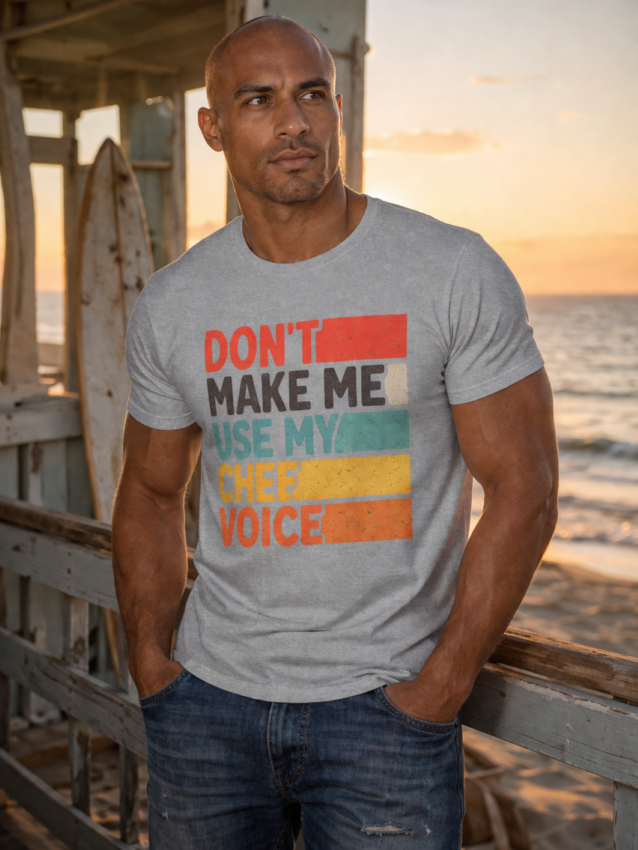 Dont Make Me Use My Chef Voice T-Shirt | Chef Humor, Culinary Sarcasm