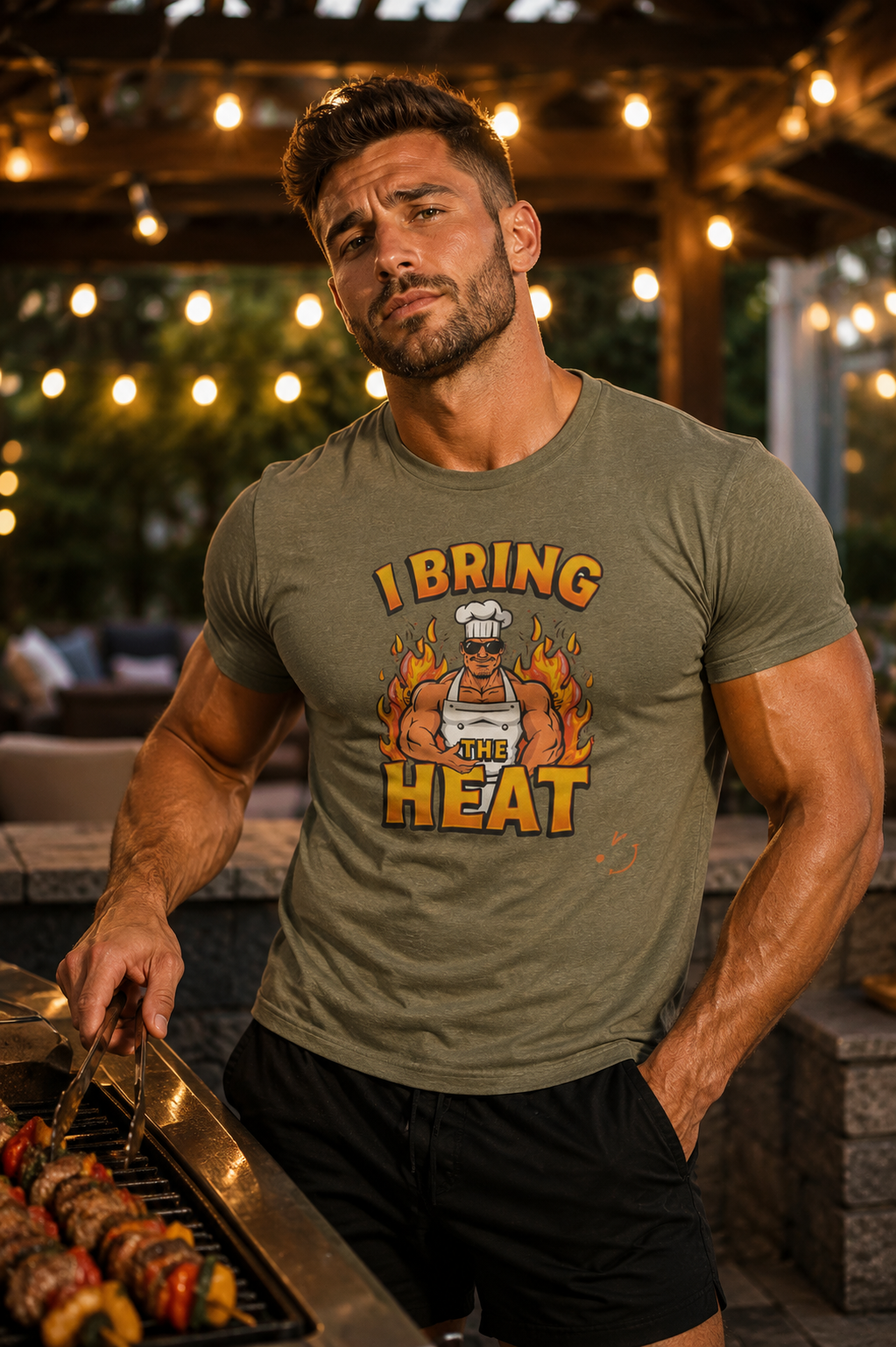 I Bring The Heat T-Shirt - Funny Chef Graphic Tee