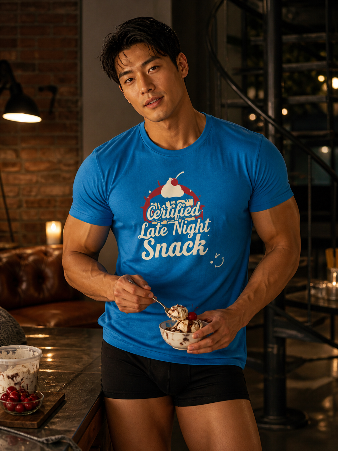 Certified Late Night Snack T-Shirt — Funny Chef Graphic Tee