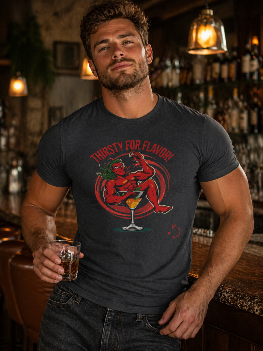 Thirsty For Flavor T-Shirt — Funny Chef Graphic Tee