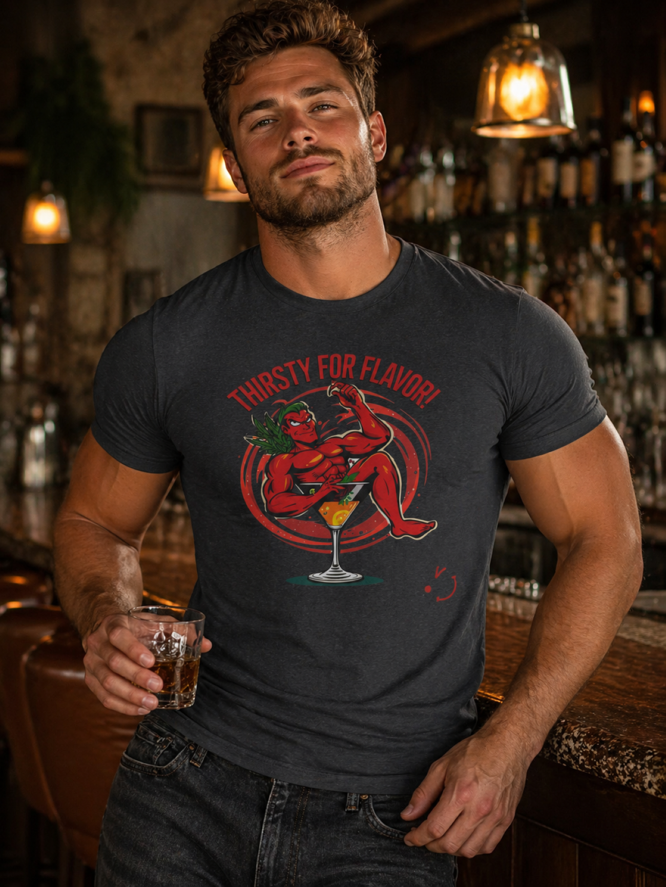 Thirsty For Flavor T-Shirt — Funny Chef Graphic Tee