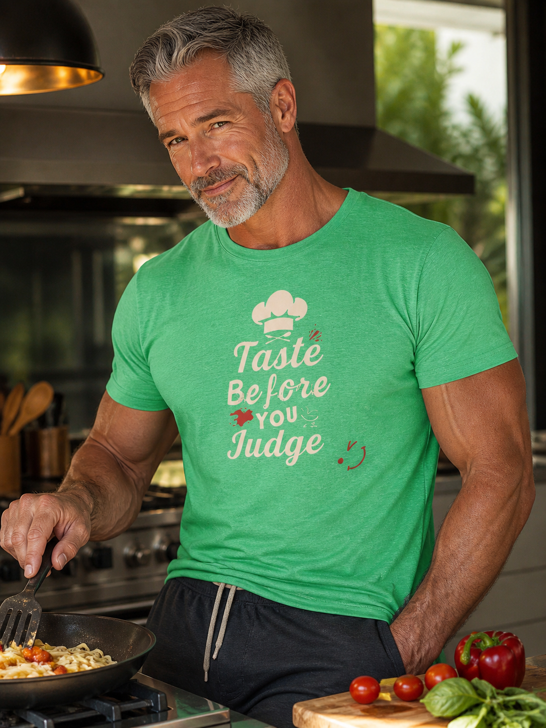 Taste Before You Judge T-Shirt — Funny Chef Graphic Tee
