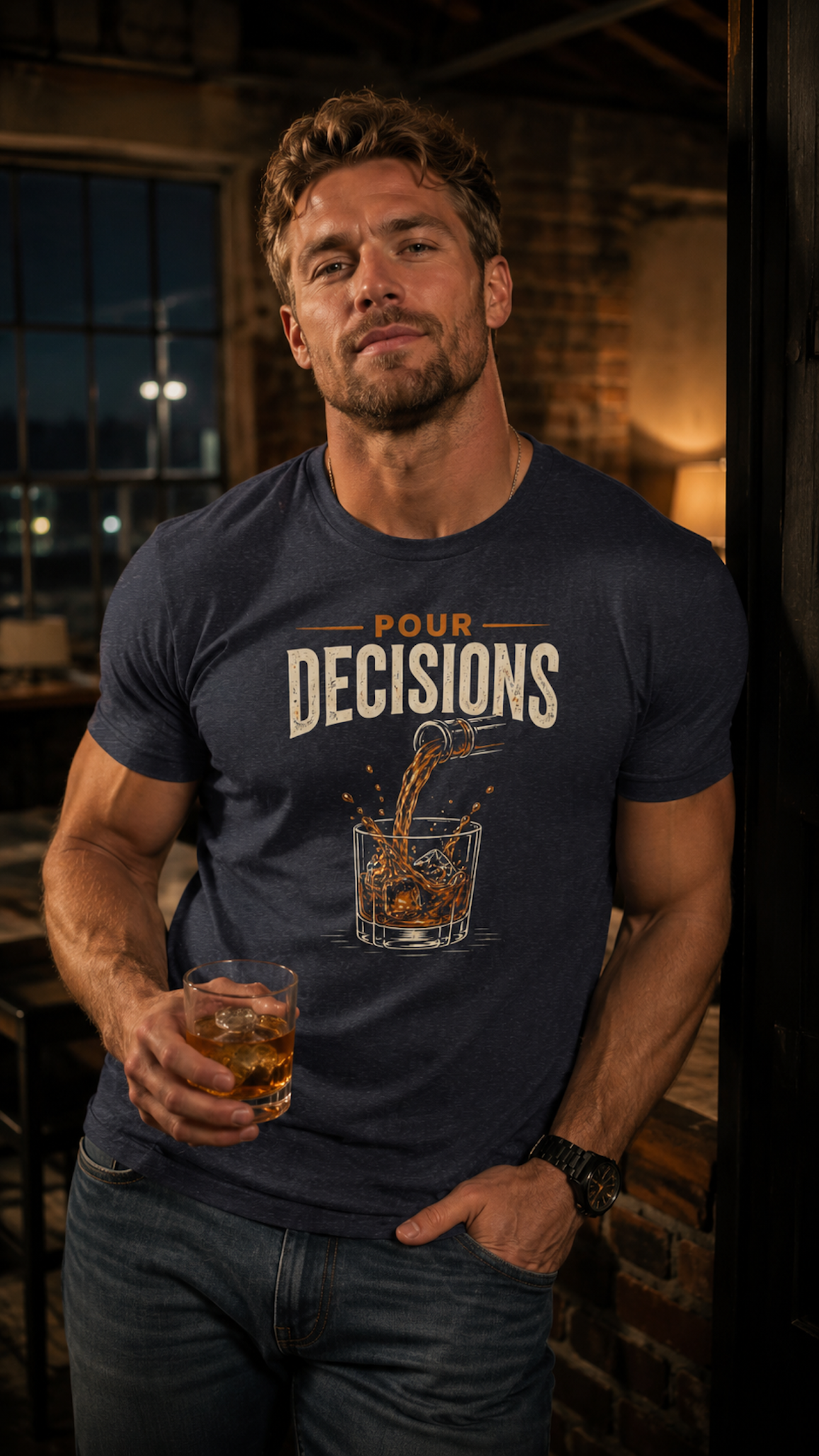 Pour Decisions Culinary T-Shirt (Dark) | Funny Flirty Cooking Tee