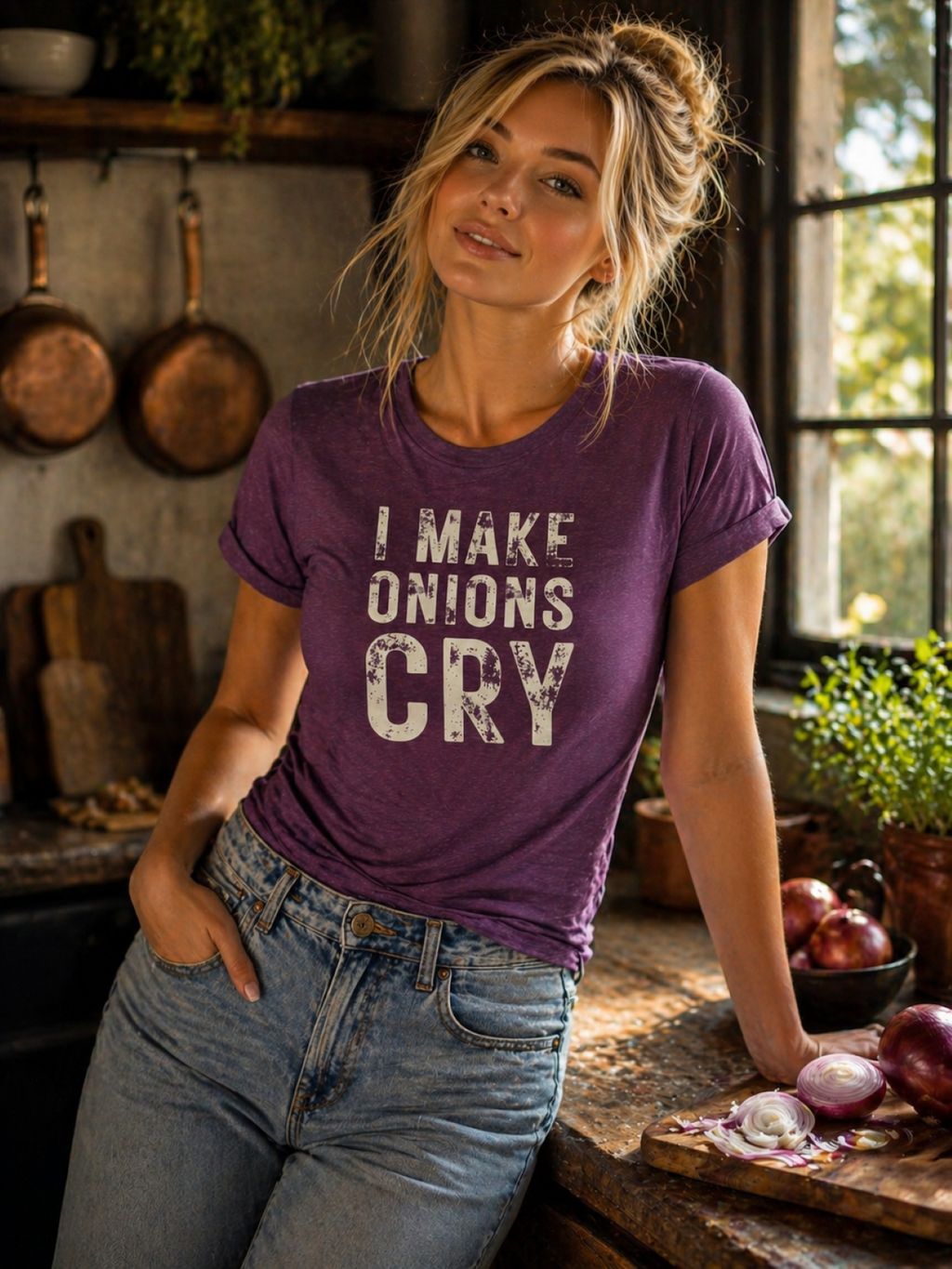 I Make Onions Cry T-Shirt — Funny Chef Graphic Tee