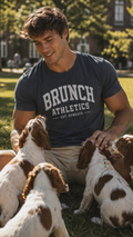 Brunch Athletics Est. Sundays T-Shirt | Funny Risqué Culinary College-Style Tee