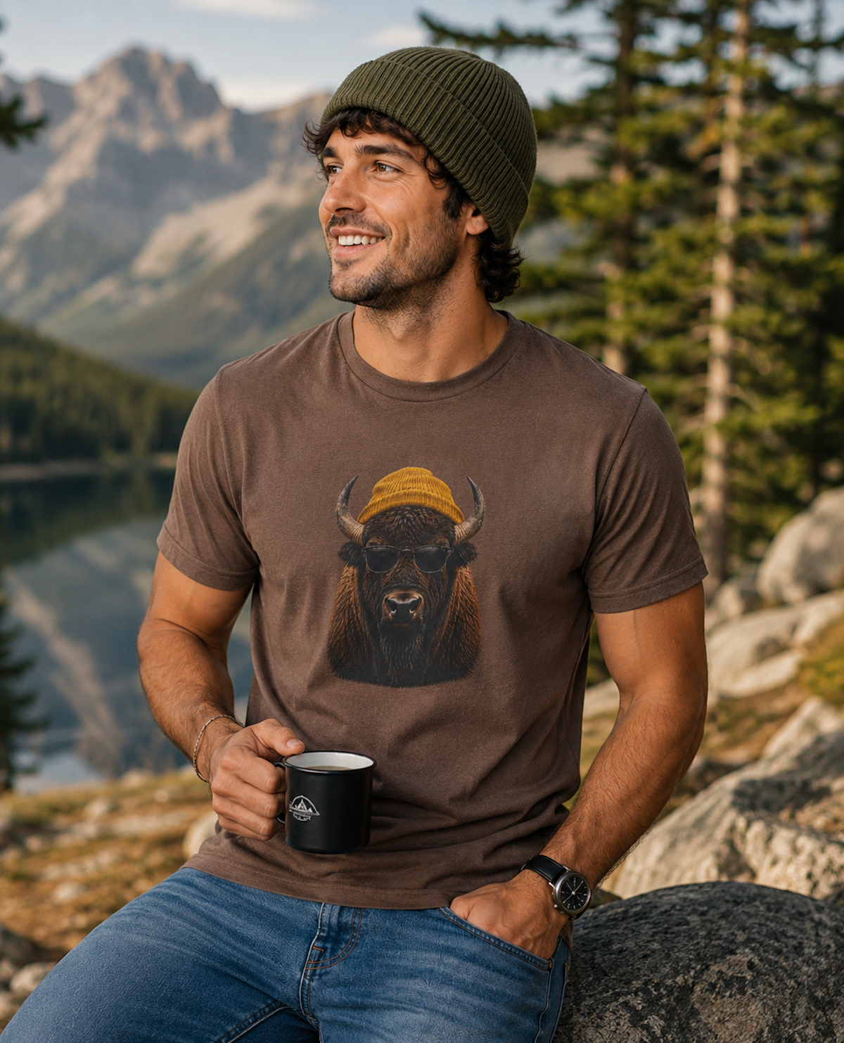 Animal T-Shirt - Bison