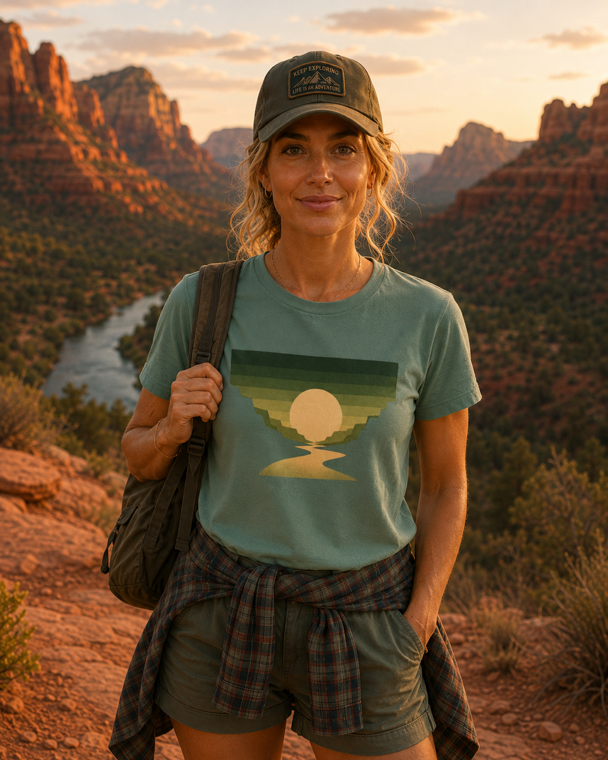 Nature Vintage T-Shirt  - Canyon - Green