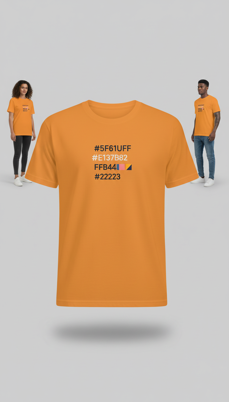 Sunbeam orange minimalist logo tee