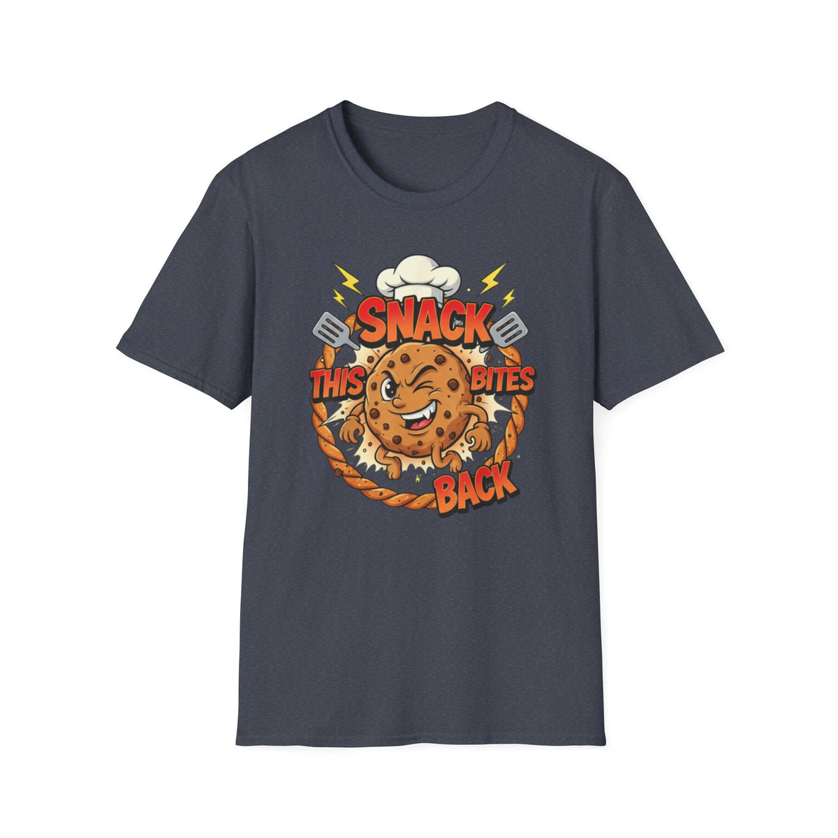 This Snack Bites Back T-Shirt — Funny Chef Graphic Tee