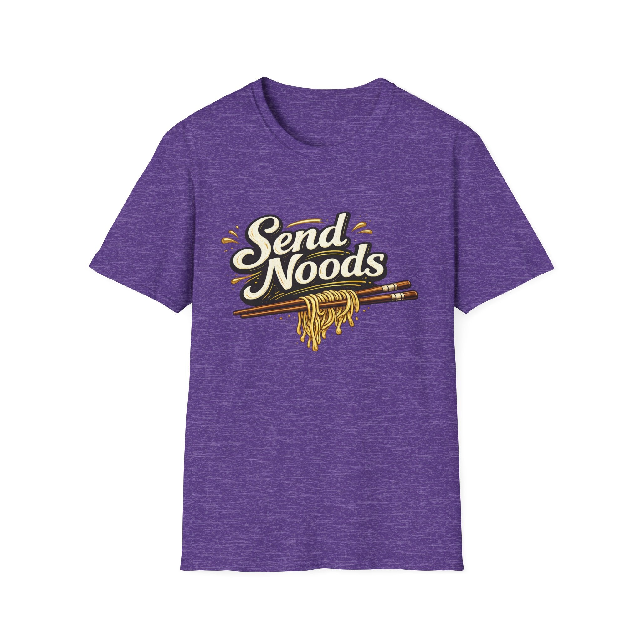 Send Noods (Dark) playful double-meaning culinary tee | T-Shirt