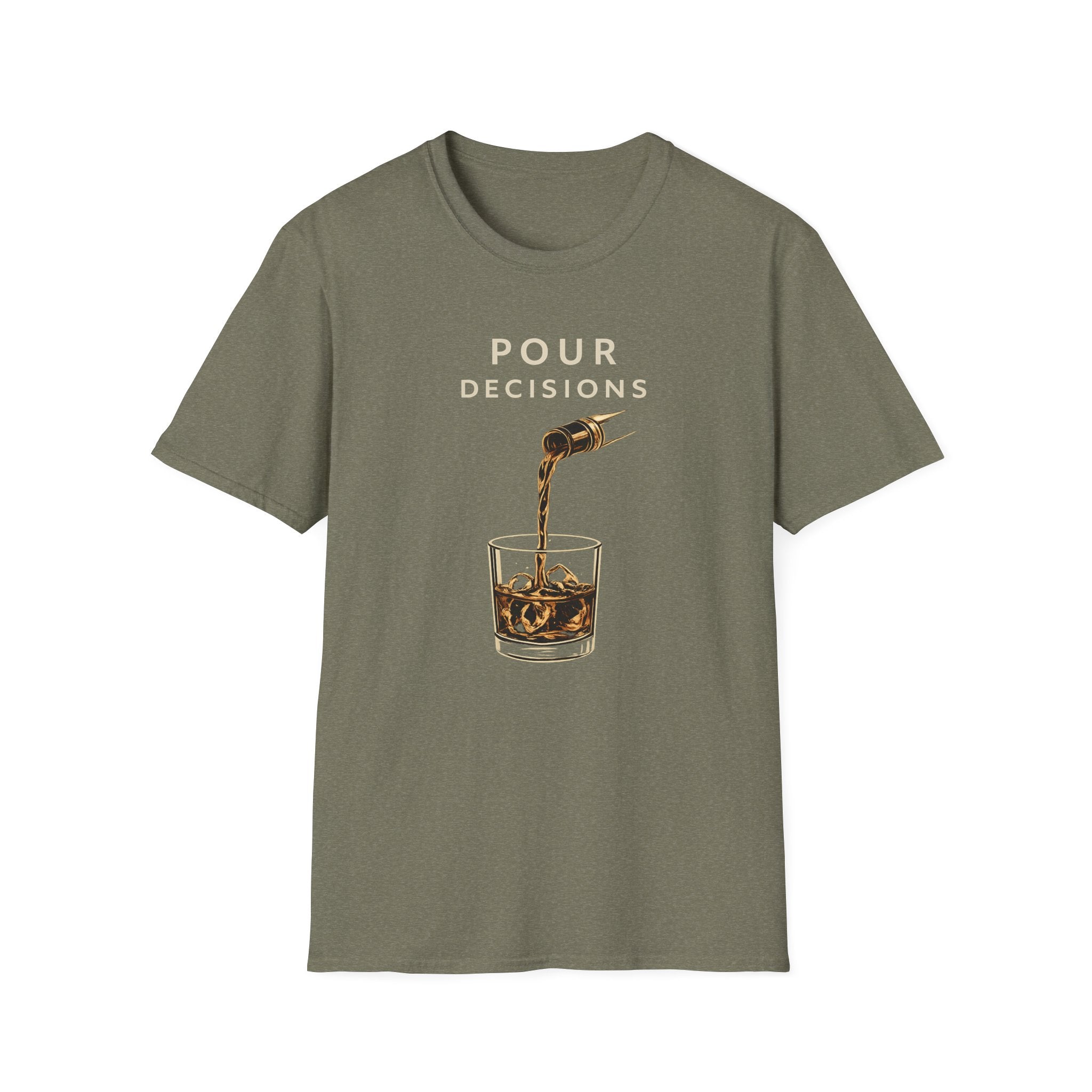Pour Decisions Culinary Tshirt (Light) | Fun, Flirty, Risqué Cooking Shirt