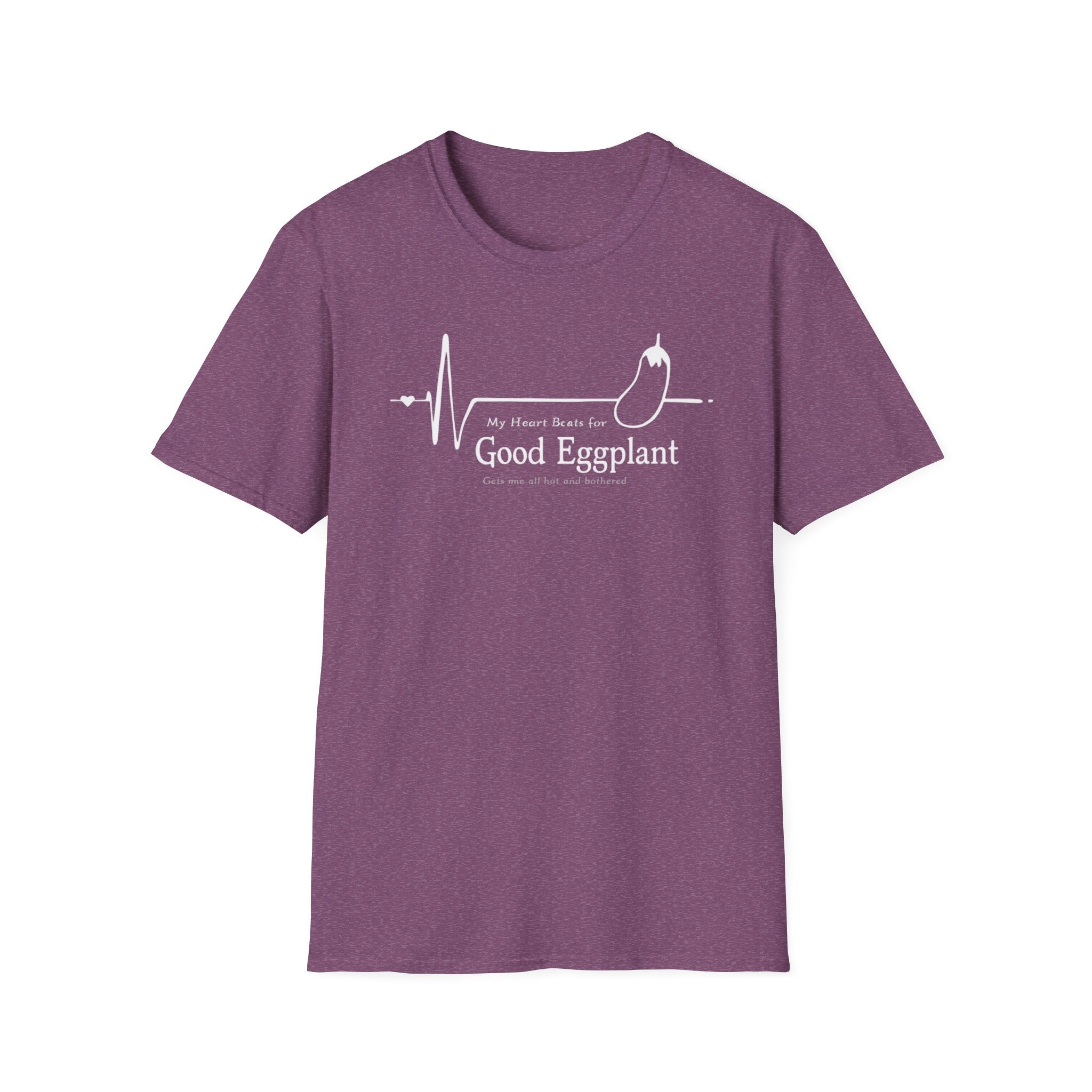 My Heart Beats For Good Eggplant T-Shirt — Funny Chef Graphic Tee