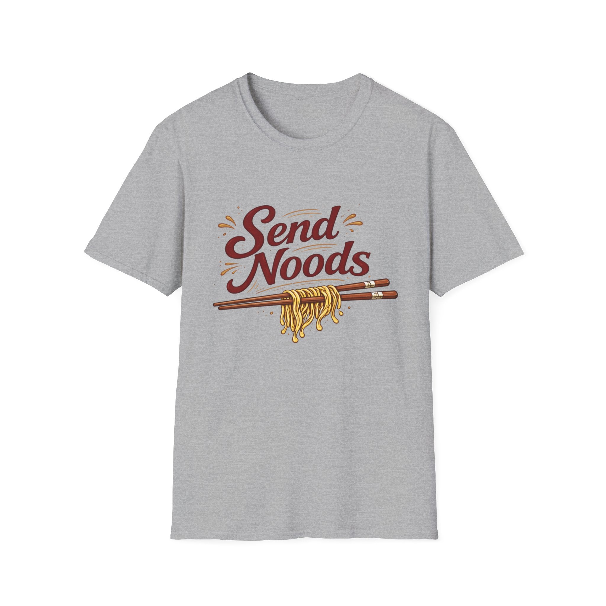 Send Noods (Light) T-Shirt | Dirty Spoon Culinart Design